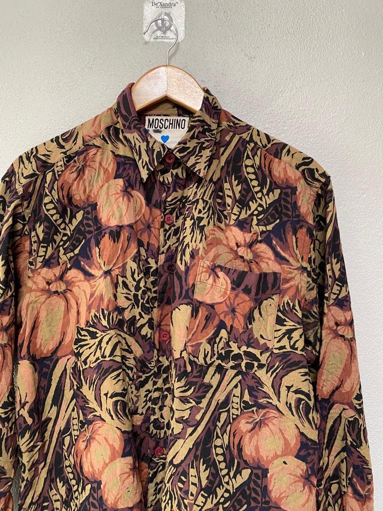 Vintage Moschino floral shirt longsleeve