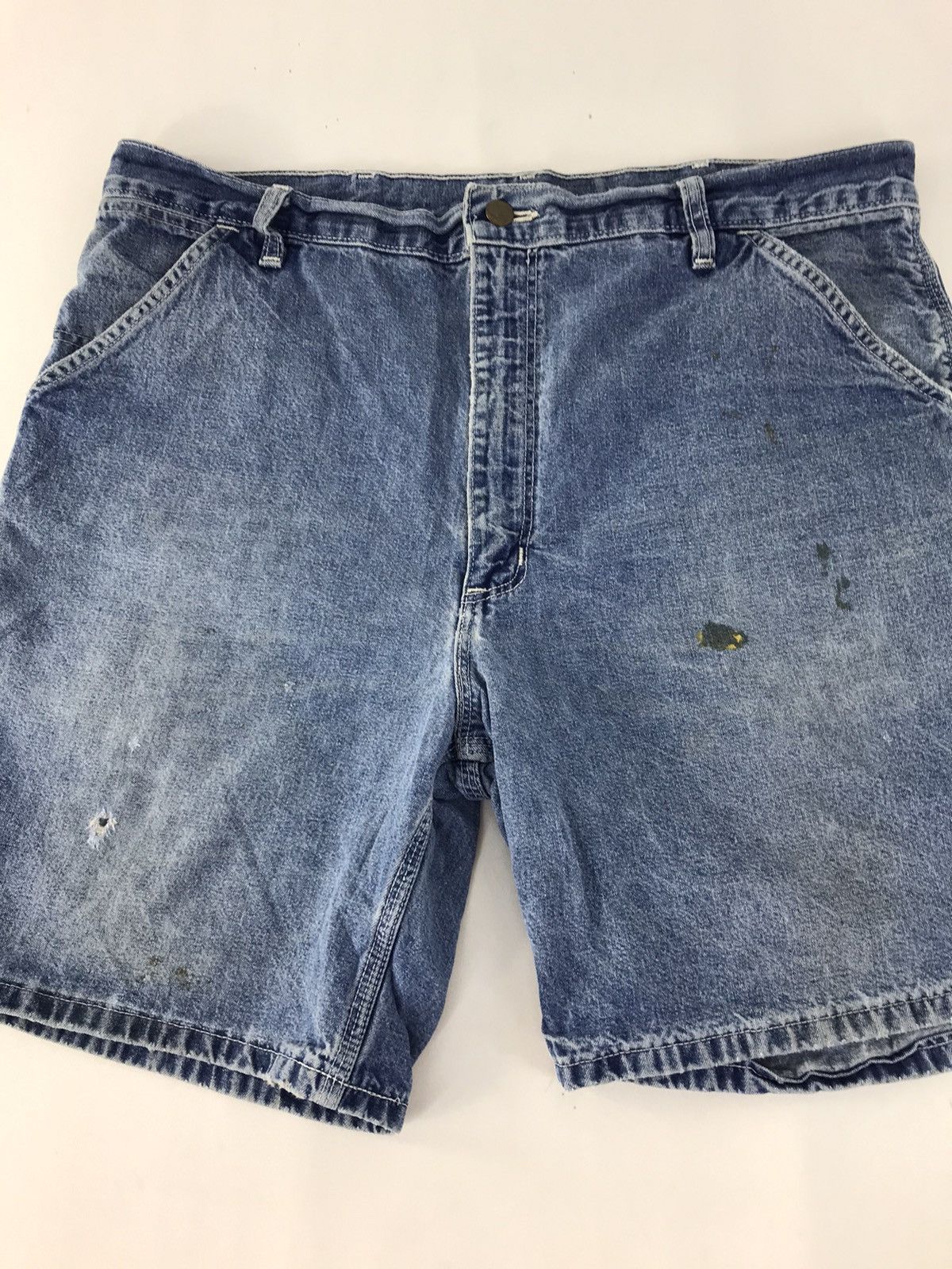 Carhartt Carhartt Men Lightweight Indigo Utility Work Short Pant Size US 37 - 3 Thumbnail