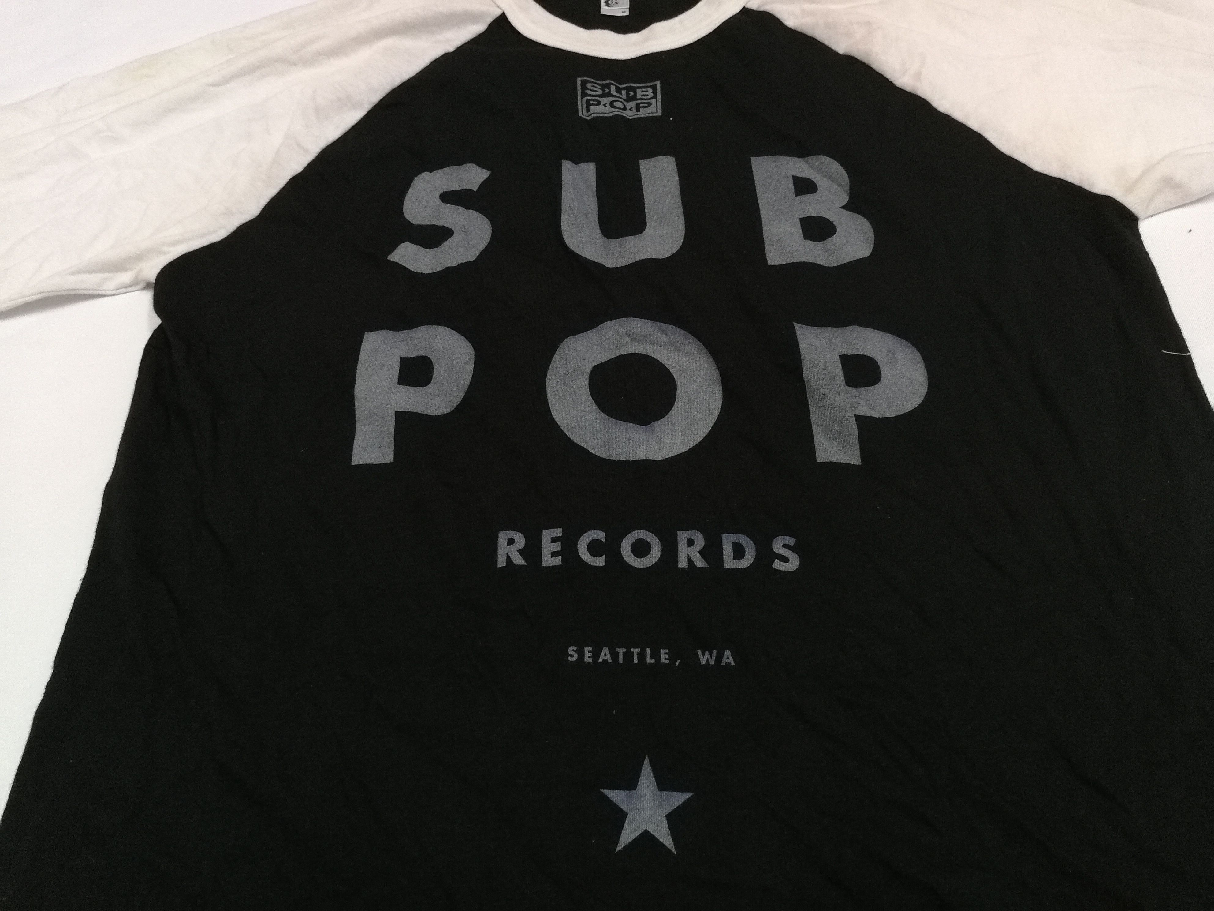 Band Tees Sub Pop Records Nirvana Mudhoney Soundgarden Grunge Size US M / EU 48-50 / 2 - 2 Thumbnail