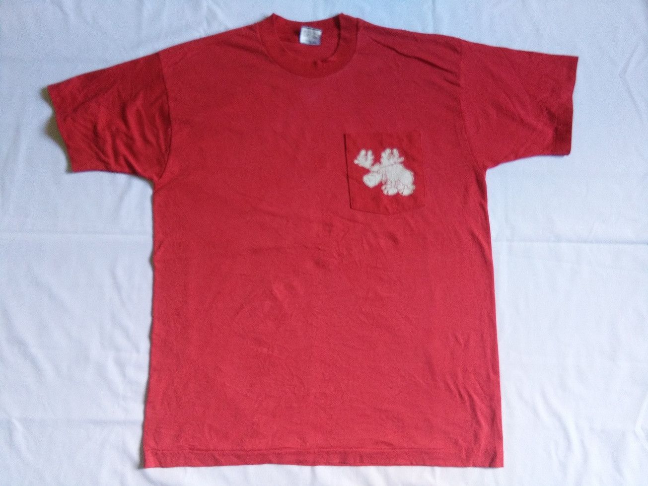 Vintage Vintage 80s 50/50 Patuxent Moose Hollywood Pocket Tee Size US L / EU 52-54 / 3 - 4 Thumbnail