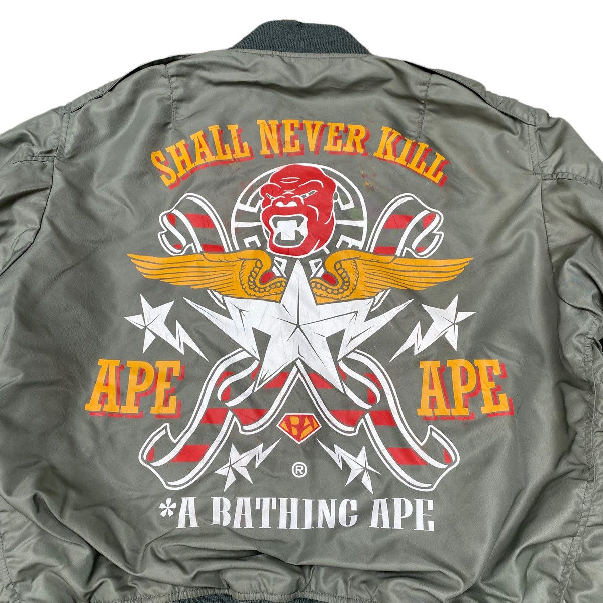 Bape × The Real McCoy's Bape x Real McCoy's L2 Flight Jacket Size US L / EU 52-54 / 3 - 2 Thumbnail