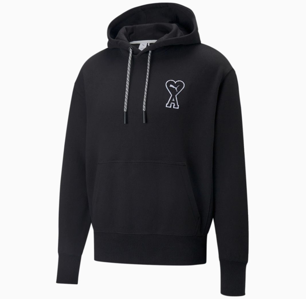 パーカー・フーディ AMI Men Hoodies USW227 749001 Black Black Ami De Coeur Hoodie | AMI PARIS