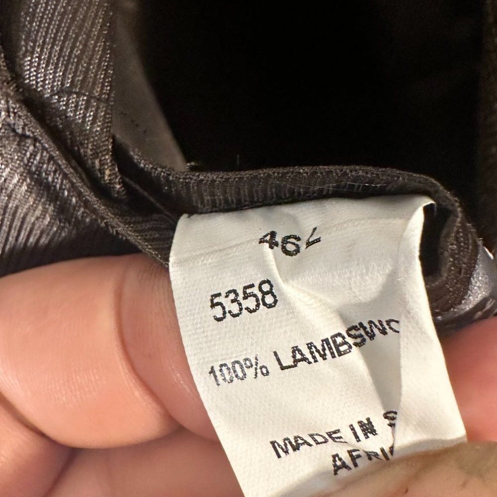 Oscar De La Renta OSCAR DE LA RENTA Jacket Blazer 46L Lambswool Brown Size 46L - 5 Thumbnail