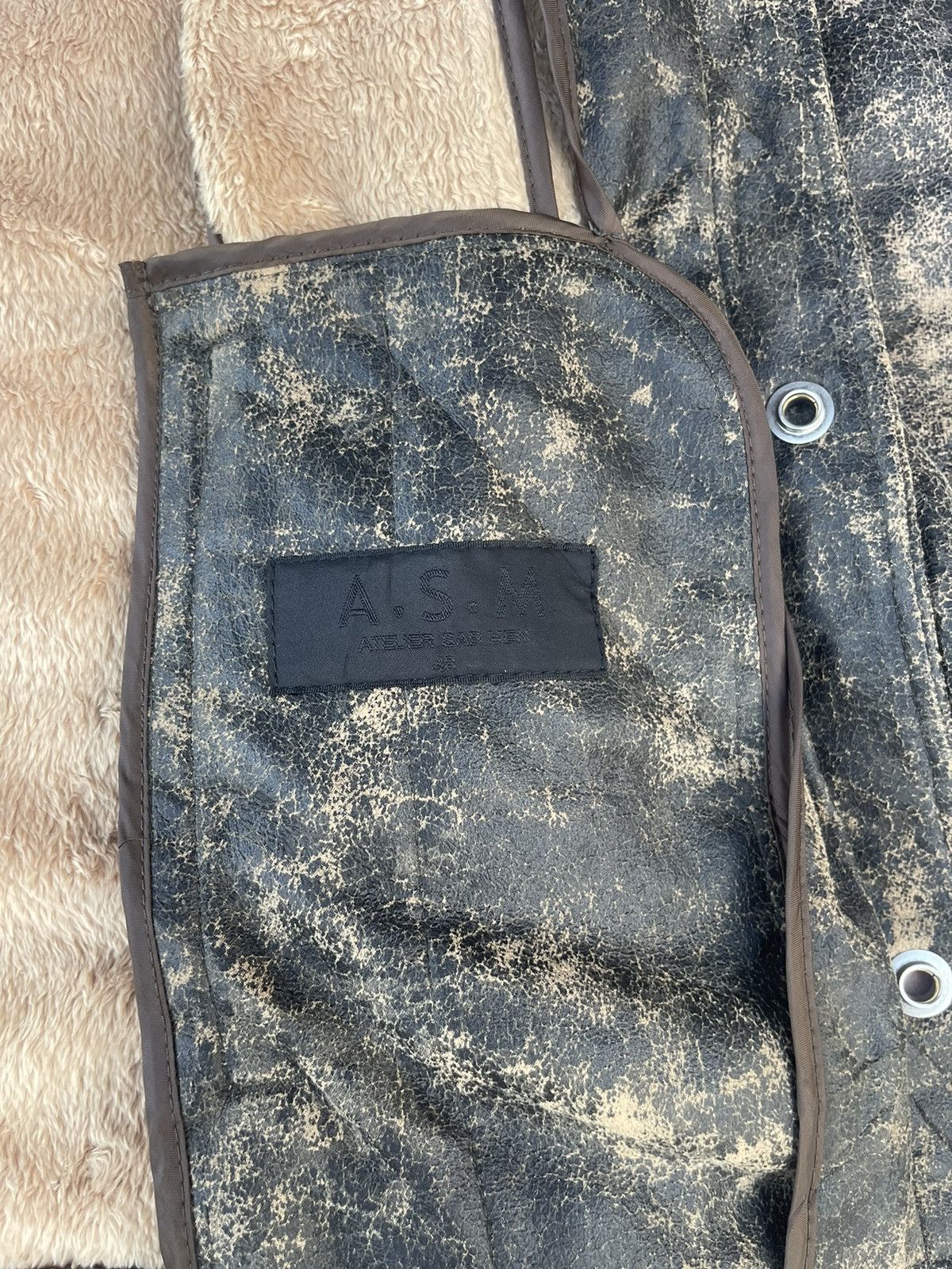 14th Addiction Japanese A.S.M Atelier Sab Men Fur Leather Jacket Size US S / EU 44-46 / 1 - 9 Thumbnail