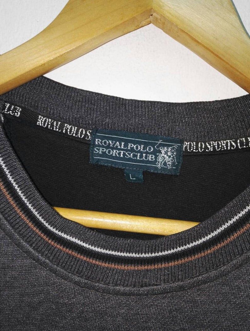 Polo Ralph Lauren Rare Royal Polo Sports Club Sweatshirt Embroidered Big Logo Size US L / EU 52-54 / 3 - 4 Thumbnail