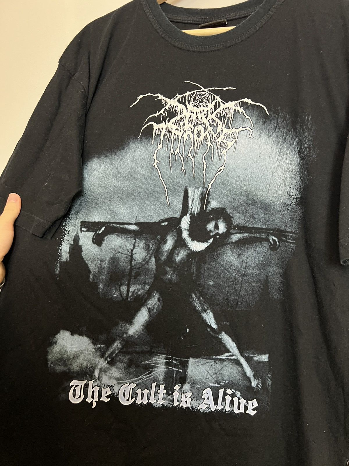 Band Tees Rare 00s DARKTHRONE Cult Alive Vintage Band Metal T-Shirt Size US XL / EU 56 / 4 - 3 Thumbnail