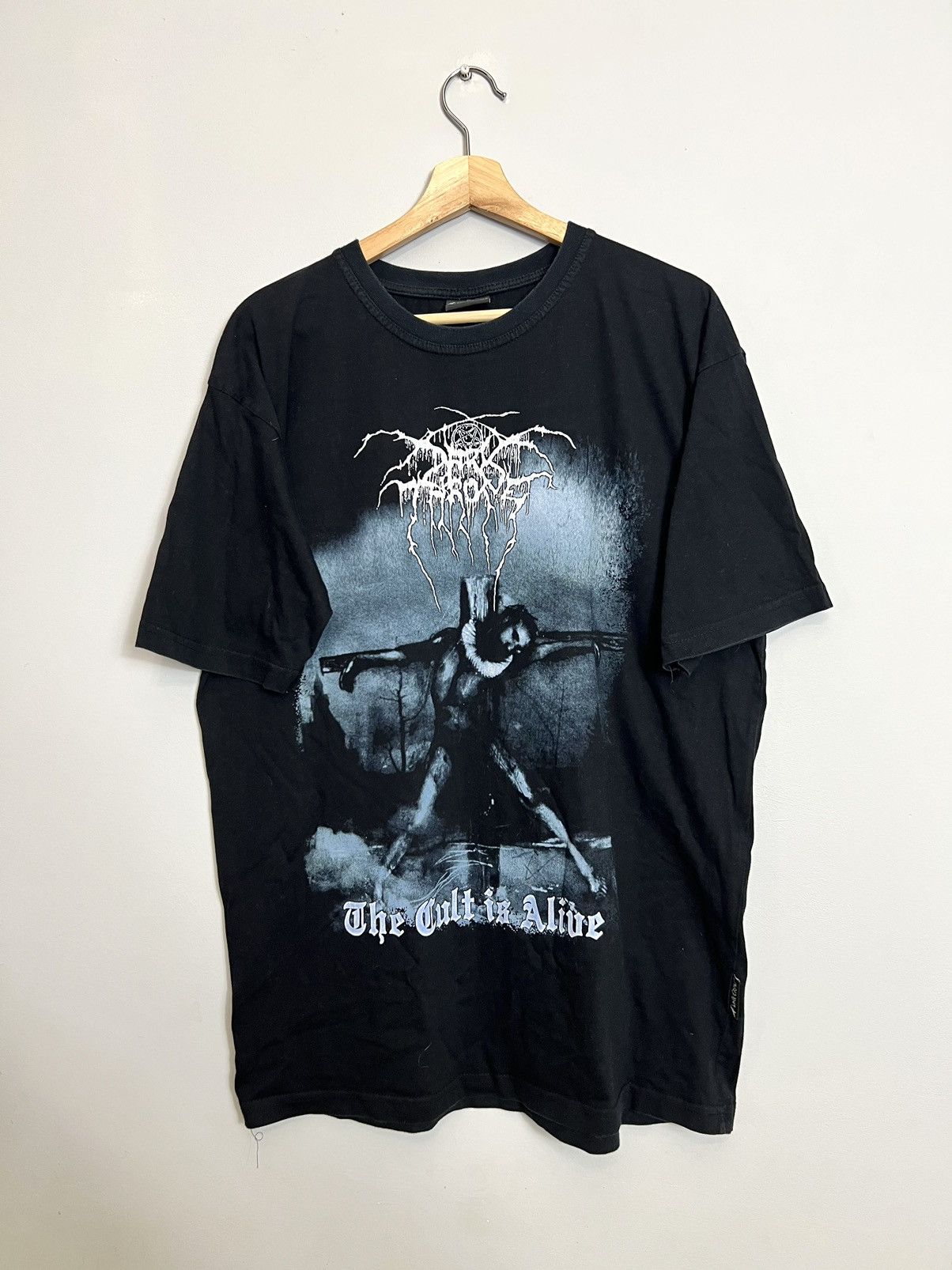 Band Tees Rare 00s DARKTHRONE Cult Alive Vintage Band Metal T-Shirt Size US XL / EU 56 / 4 - 1 Thumbnail