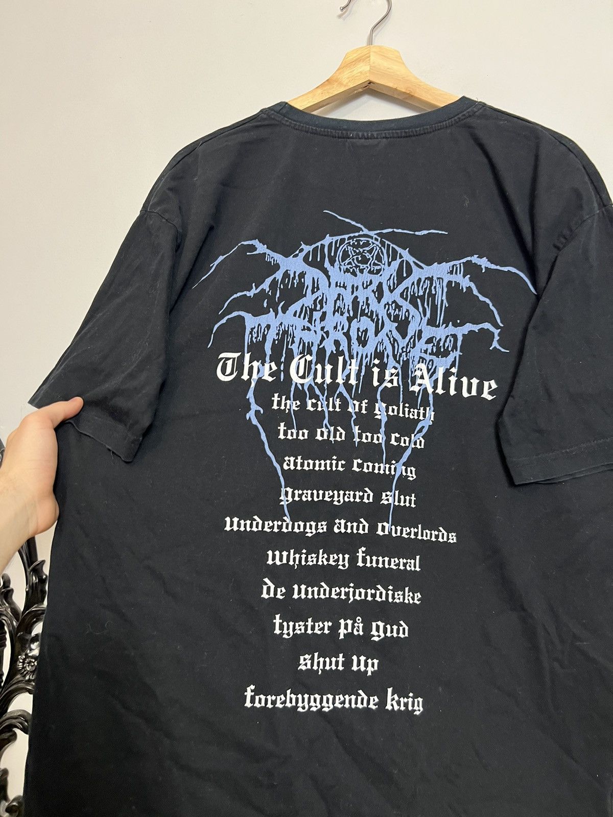 Band Tees Rare 00s DARKTHRONE Cult Alive Vintage Band Metal T-Shirt Size US XL / EU 56 / 4 - 4 Thumbnail