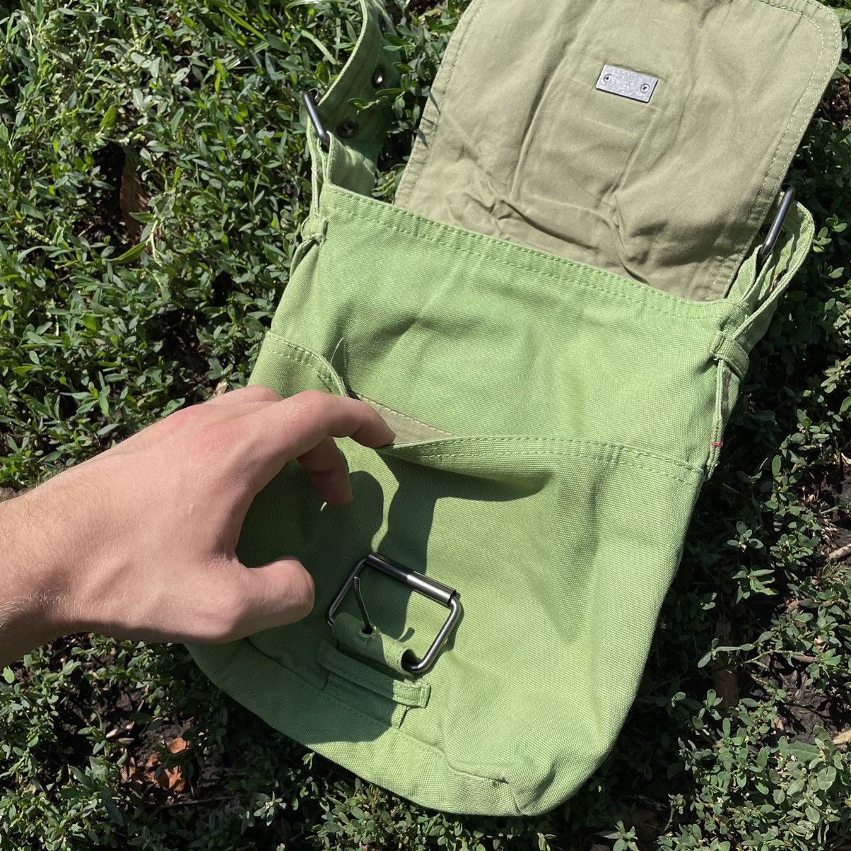 Vintage Vintage Y2K Lime Green Nylon Crossbody Bag Streetwear OS Size ONE SIZE - 5 Thumbnail