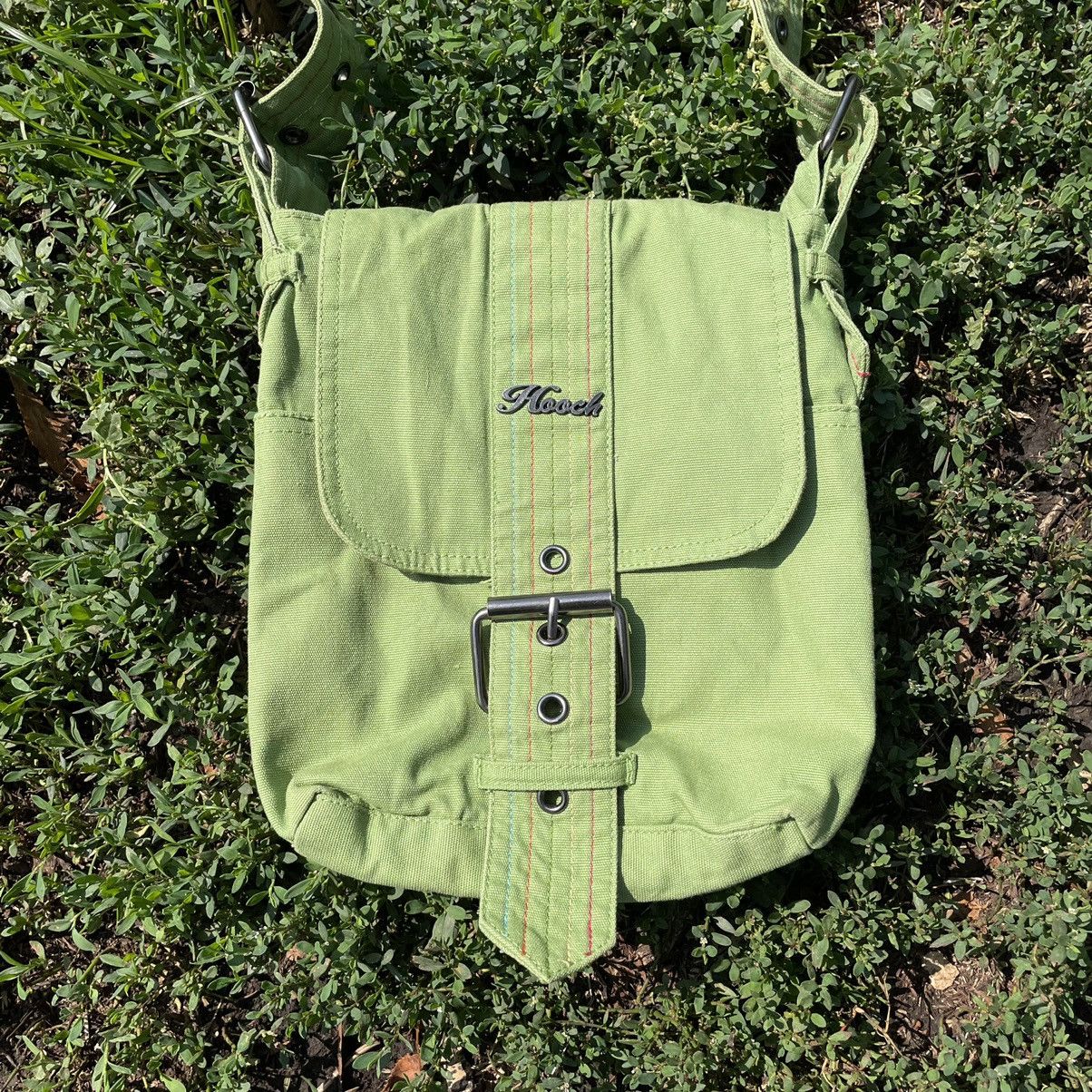 Vintage Vintage Y2K Lime Green Nylon Crossbody Bag Streetwear OS Size ONE SIZE - 2 Thumbnail