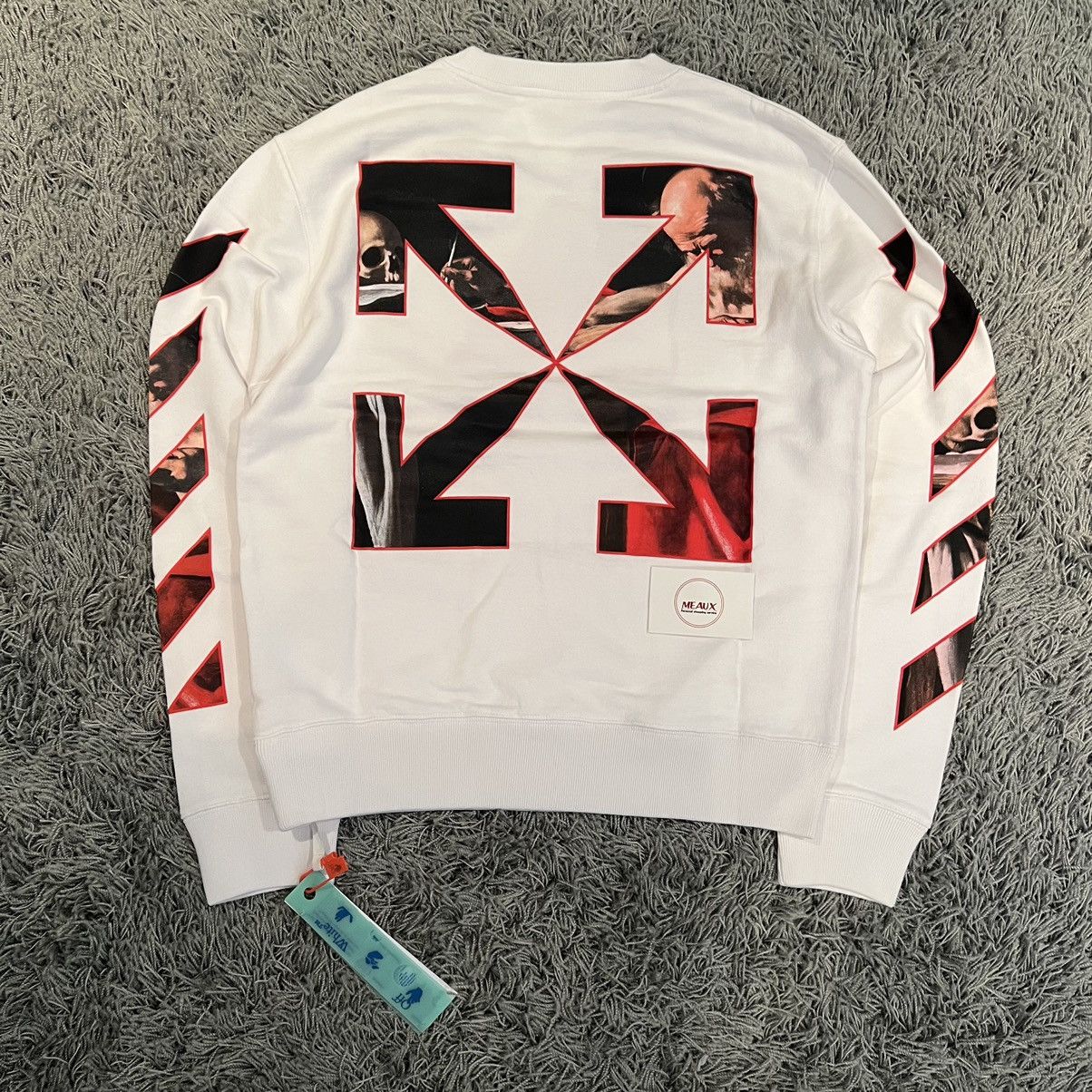 image of Off White Off-White By Virgil Abloh Carravaggio Sweatshirt Sweater Xxs, Men's (Size 2XS)