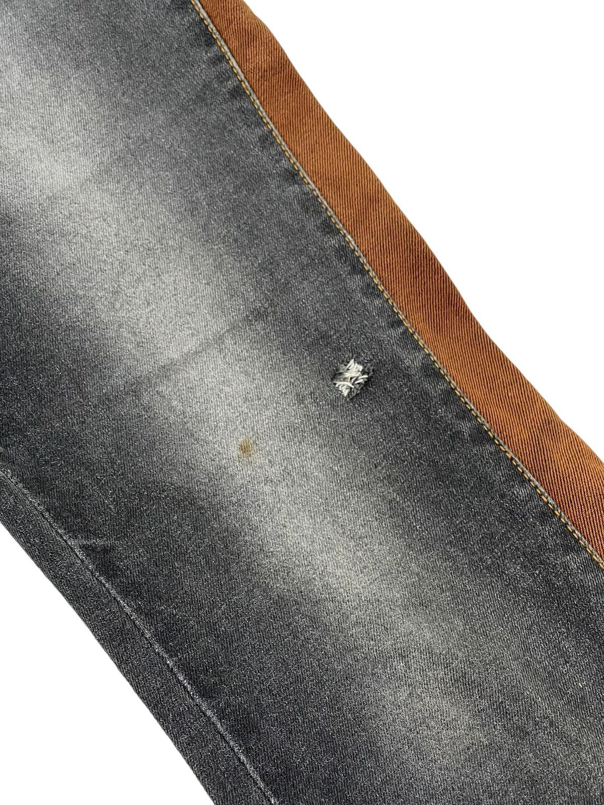Japanese Brand Flare Jeans En Cloche Two Tones Stretch Denim Boot Cut 5🟦 Size US 28 / EU 44 - 7 Thumbnail