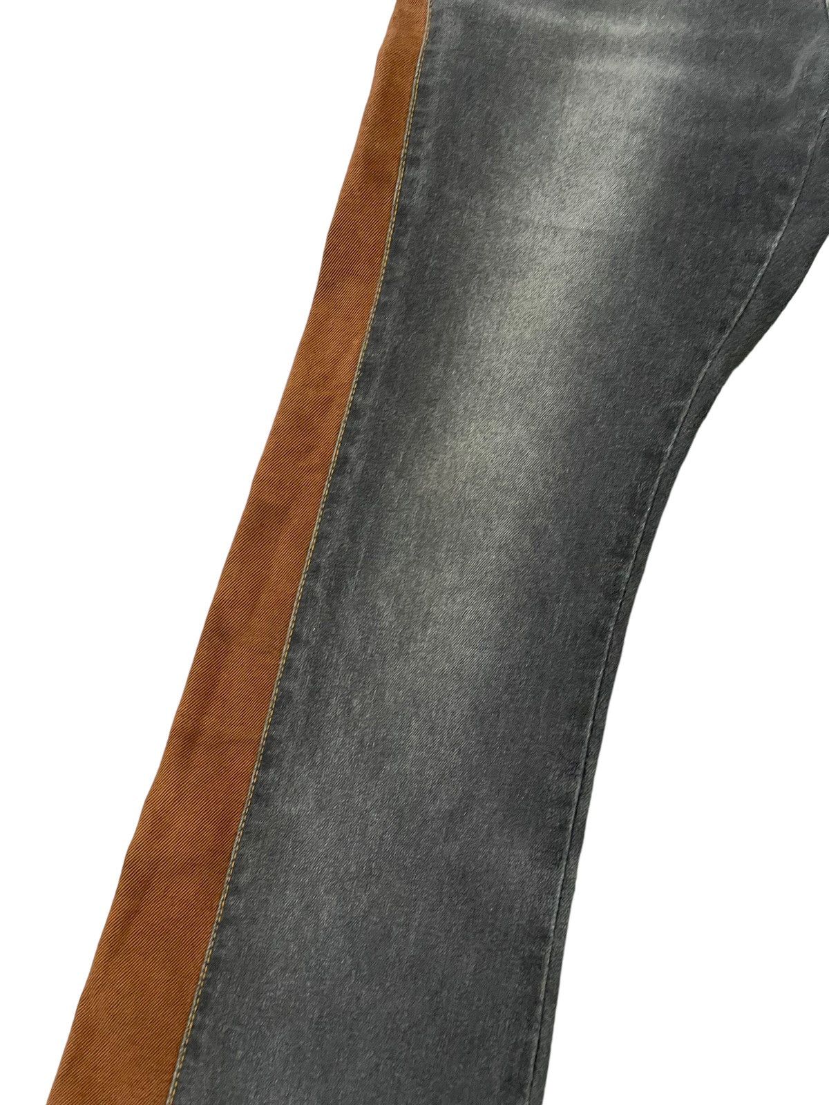 Japanese Brand Flare Jeans En Cloche Two Tones Stretch Denim Boot Cut 5🟦 Size US 28 / EU 44 - 6 Thumbnail