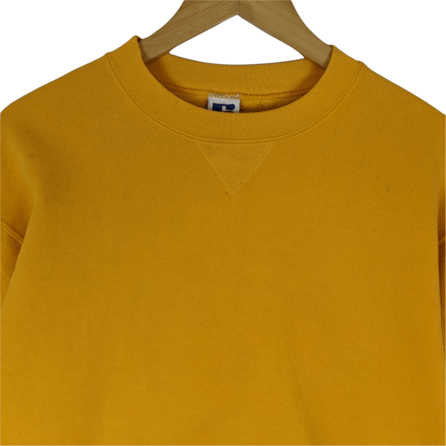 Russell Athletic 90's RUSSELL ATHLETIC Yellow Plain Jumper Sweatshirt Size US M / EU 48-50 / 2 - 4 Thumbnail