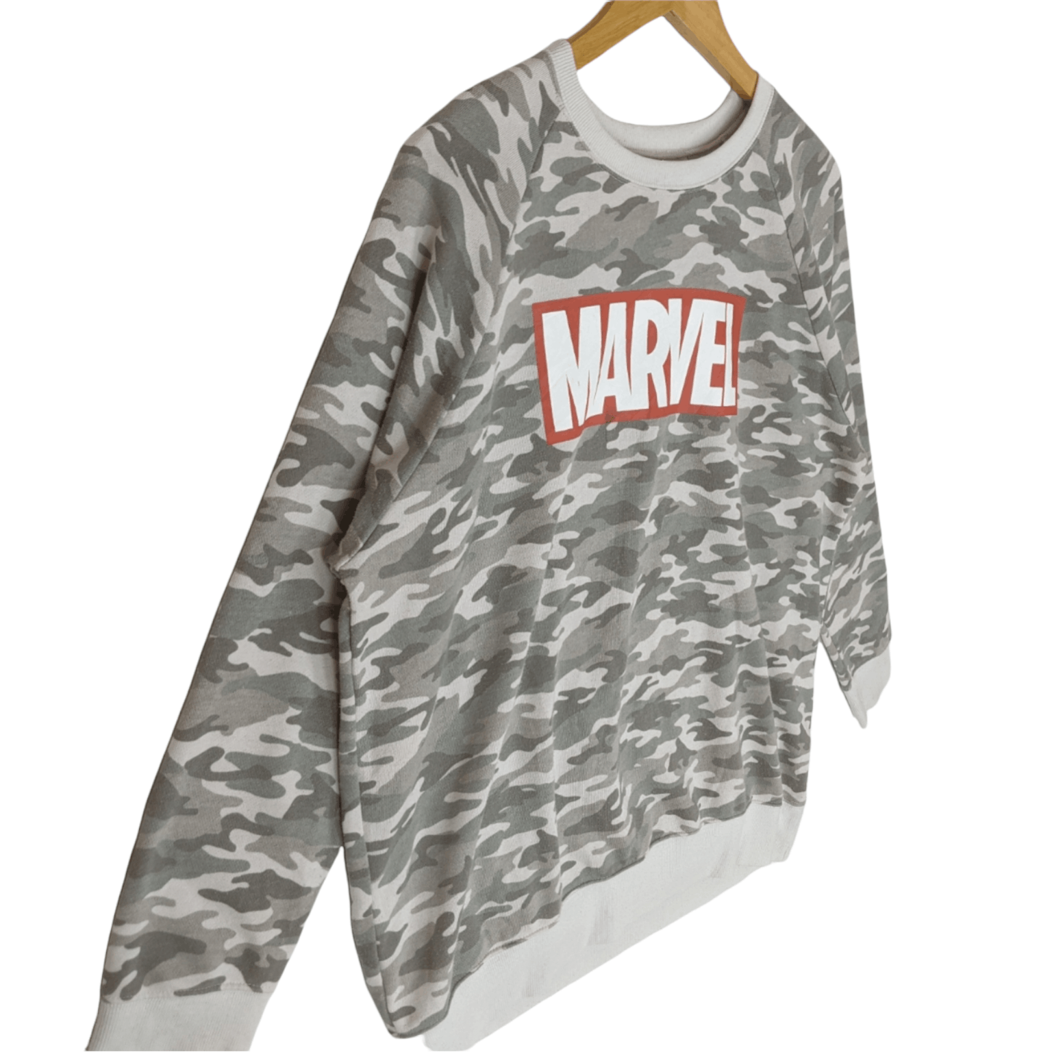 Japanese Brand MARVEL Box Logo Camouflage Jumper Sweatshirt Size US L / EU 52-54 / 3 - 3 Thumbnail