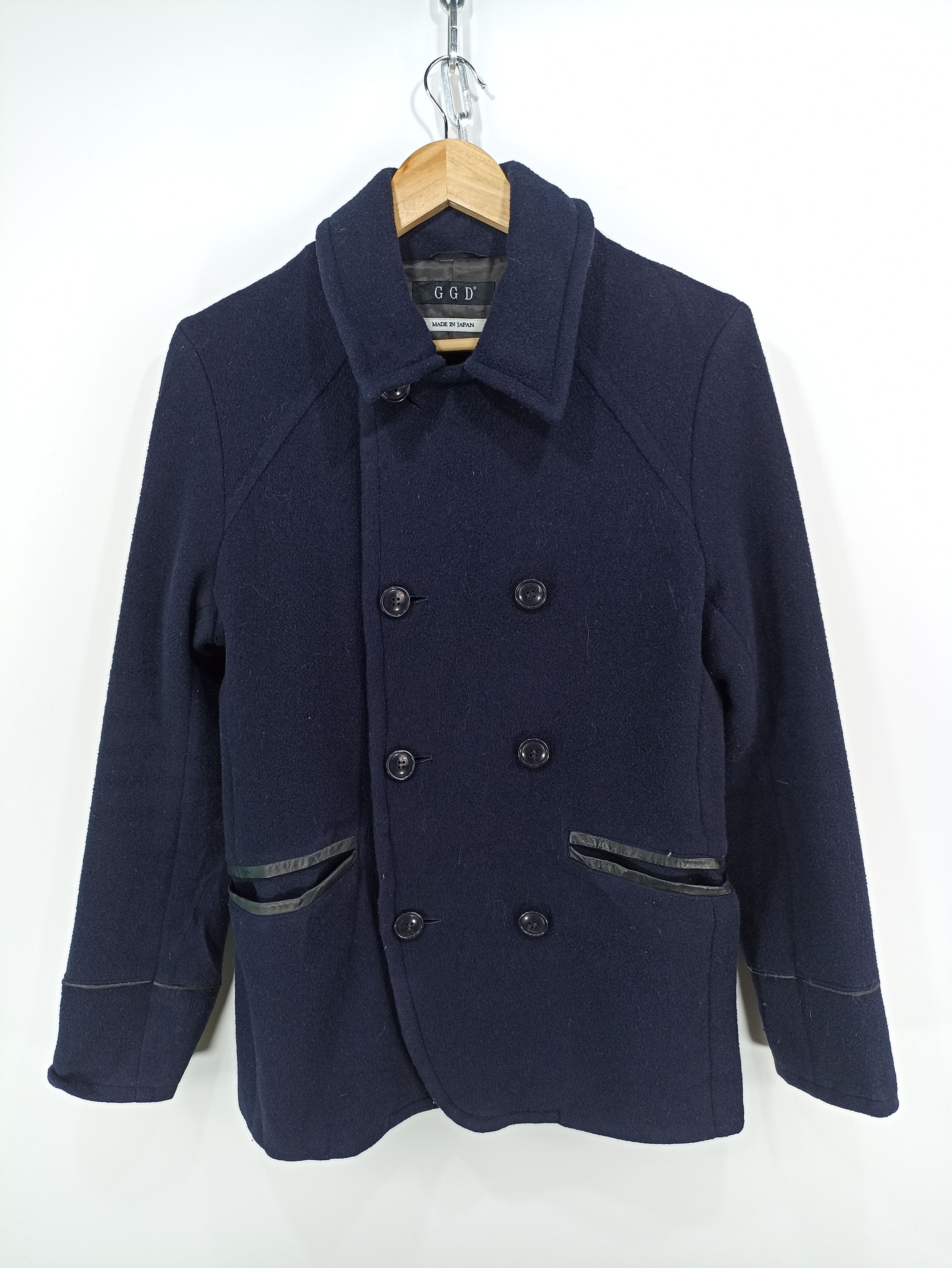 Designer × Japanese Brand Made in Japan GGD Wool Coat Jacket Size S / US 4 / IT 40 - 1 Thumbnail
