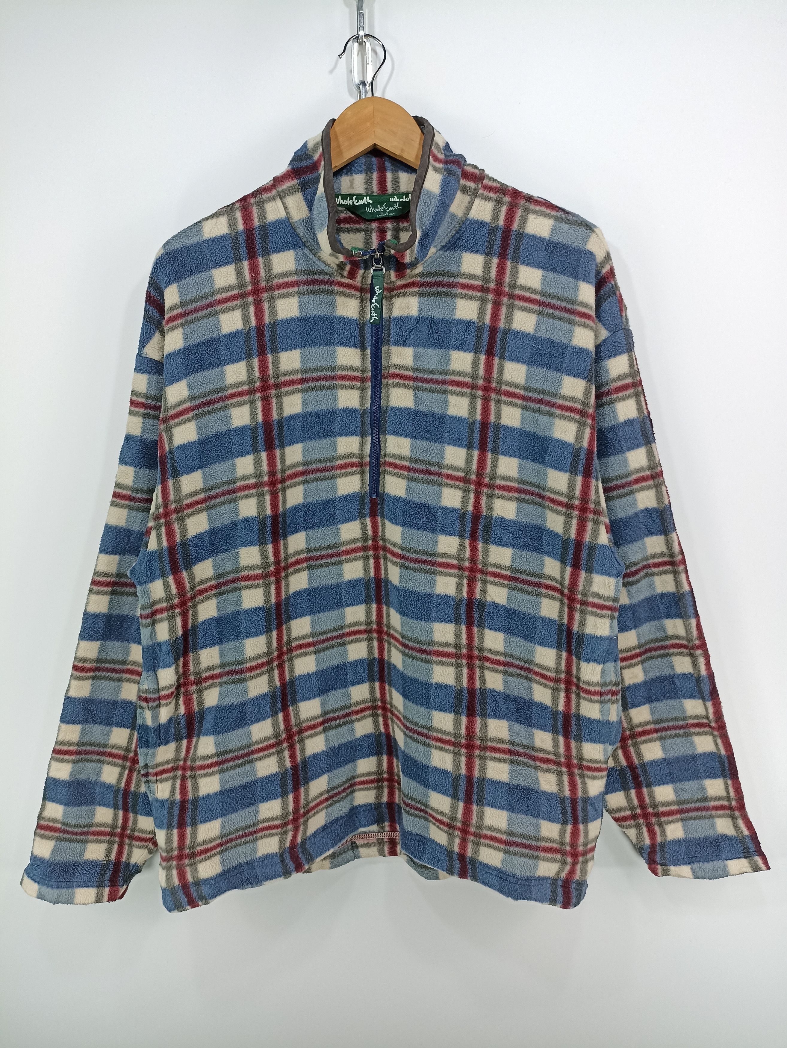 Descente × Japanese Brand × Vintage Vintage Whole Earth By Descente Fleece Sweatshirt Size US M / EU 48-50 / 2 - 1 Thumbnail