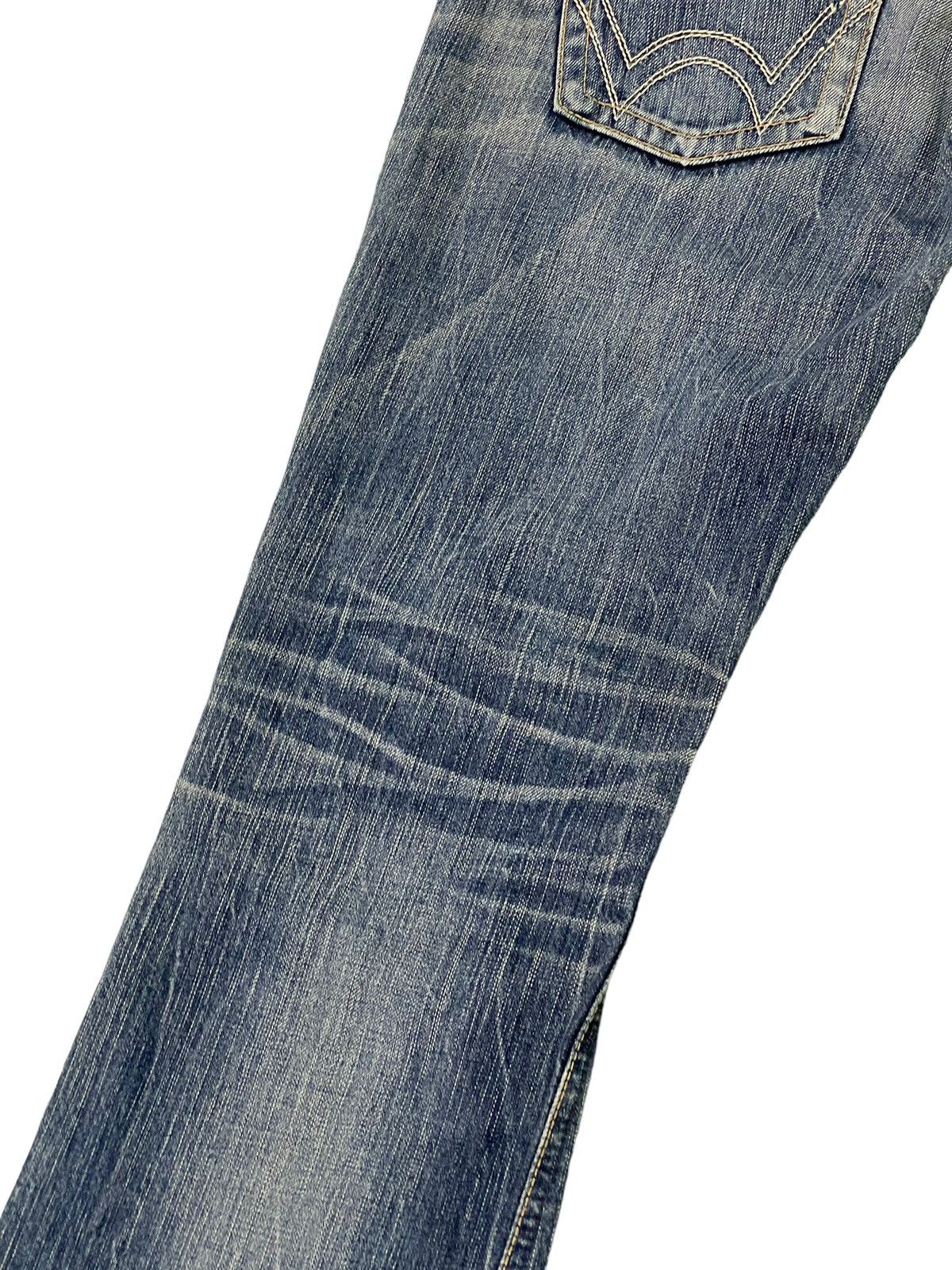 Edwin Flare Jeans Edwin Japan Distress Denim Low Rise Boot Cut 5🟦 Size US 30 / EU 46 - 17 Thumbnail