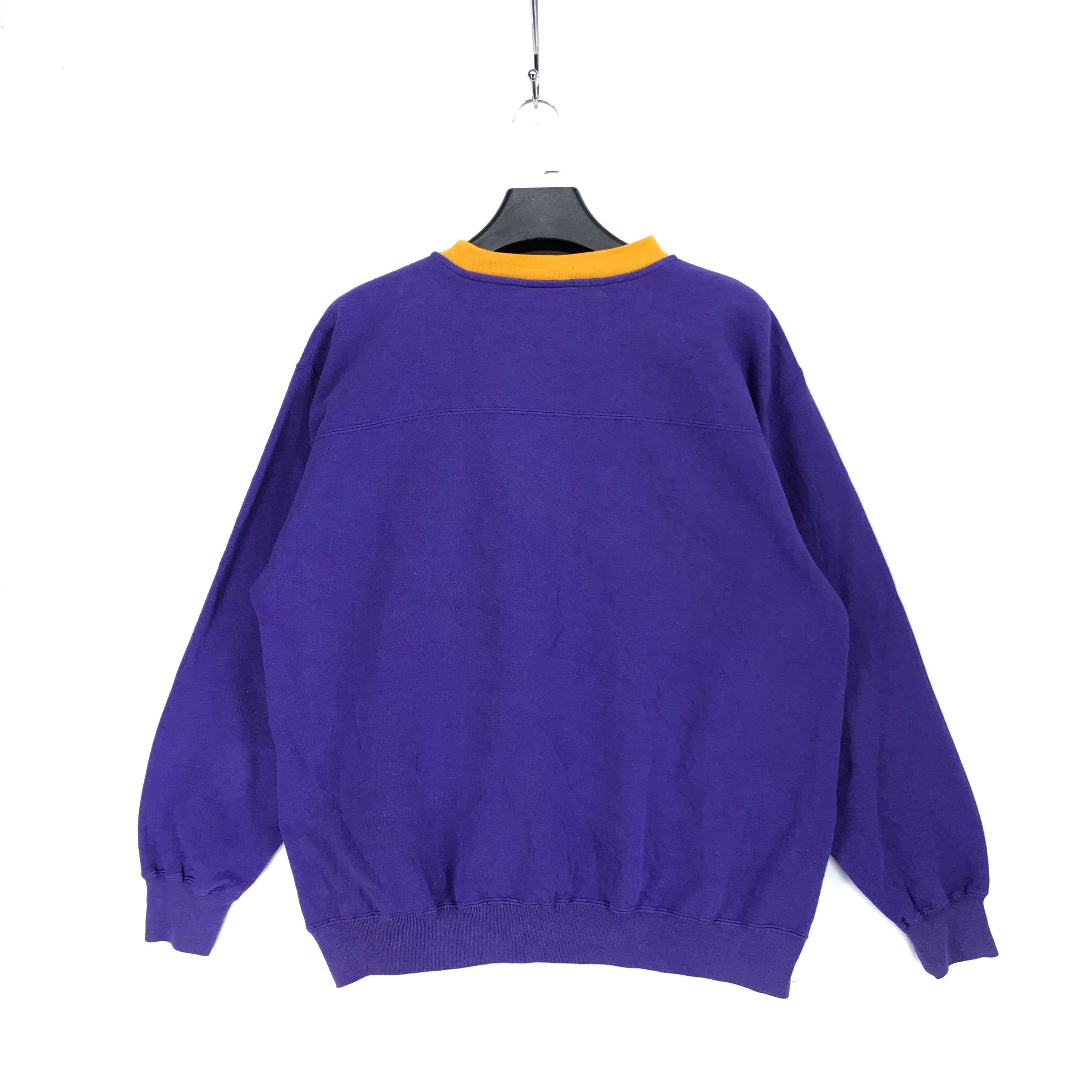 NFL VIKINGS Minnesota NFL Embroidery Logo Sweatshirt #2175-84 Size US L / EU 52-54 / 3 - 7 Thumbnail