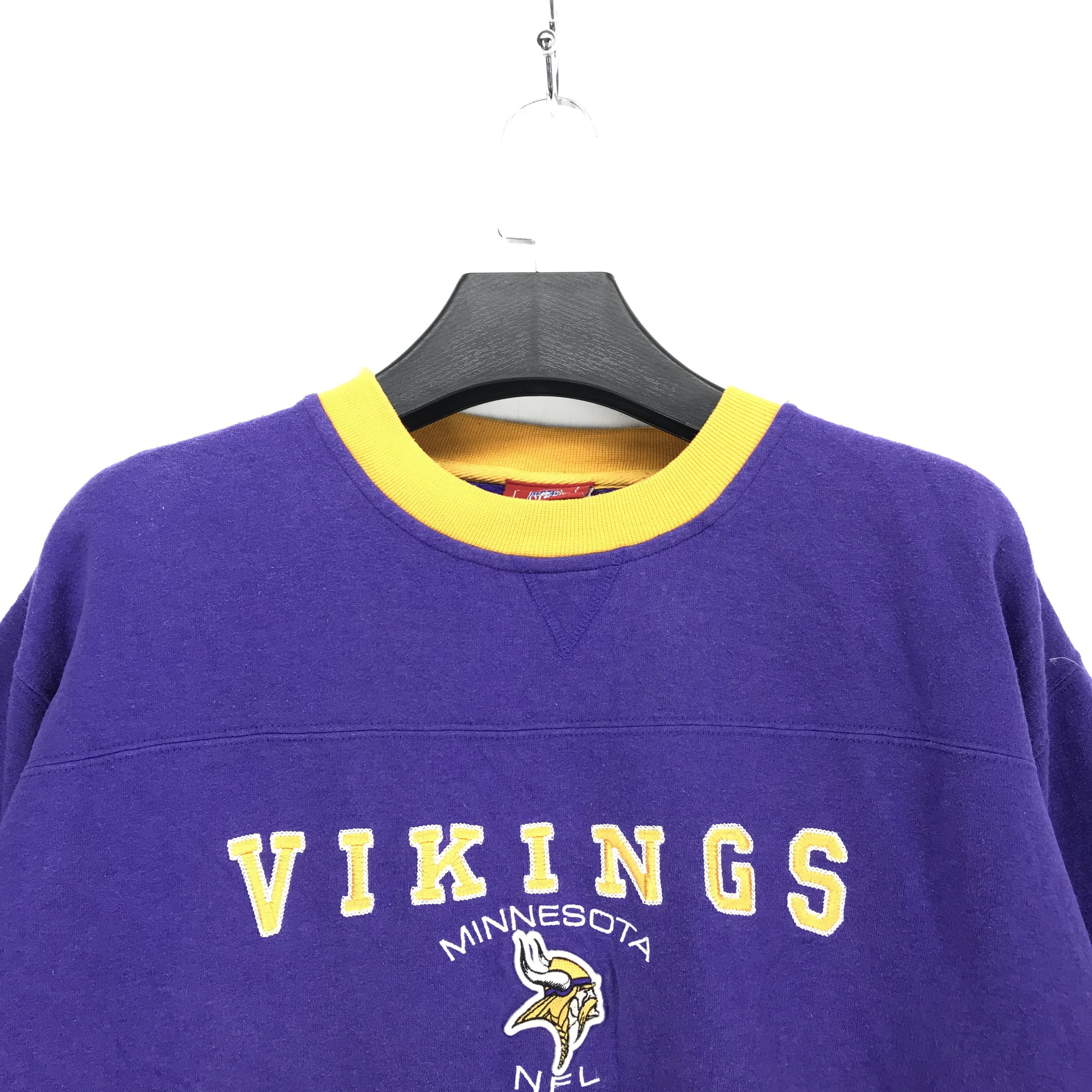 NFL VIKINGS Minnesota NFL Embroidery Logo Sweatshirt #2175-84 Size US L / EU 52-54 / 3 - 2 Thumbnail