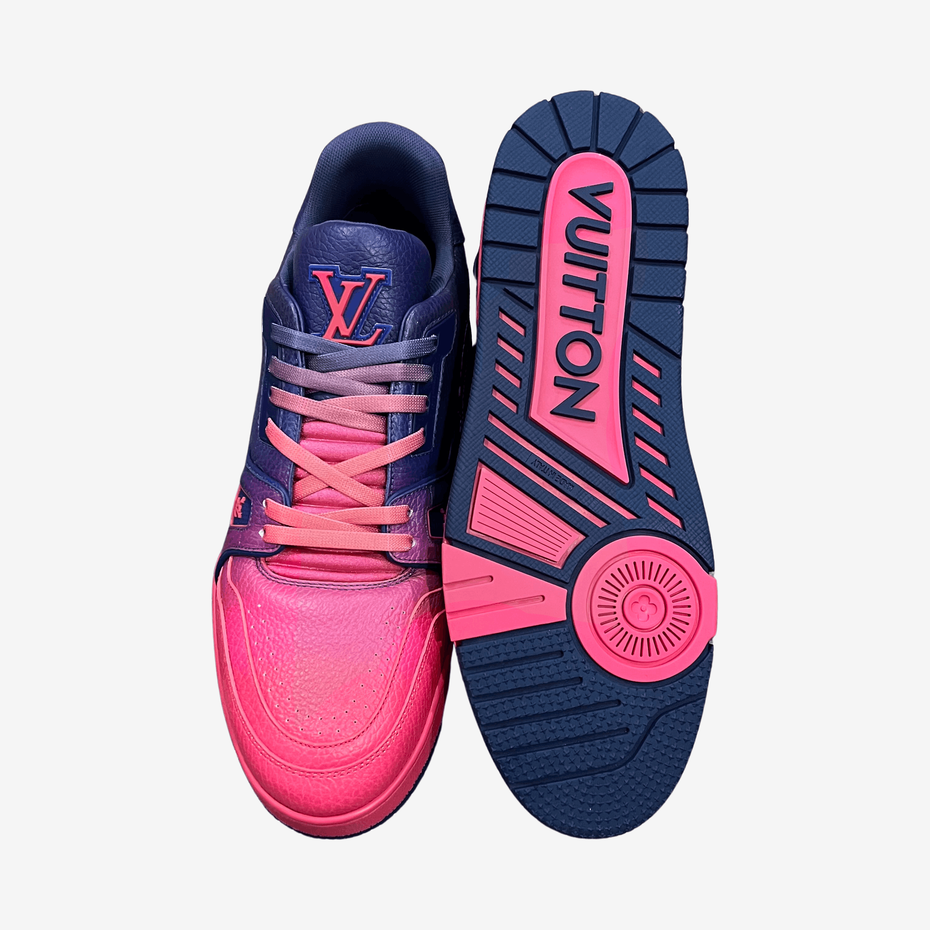 Louis Vuitton Purple Pink Fade Trainer Sneaker Virgil Abloh