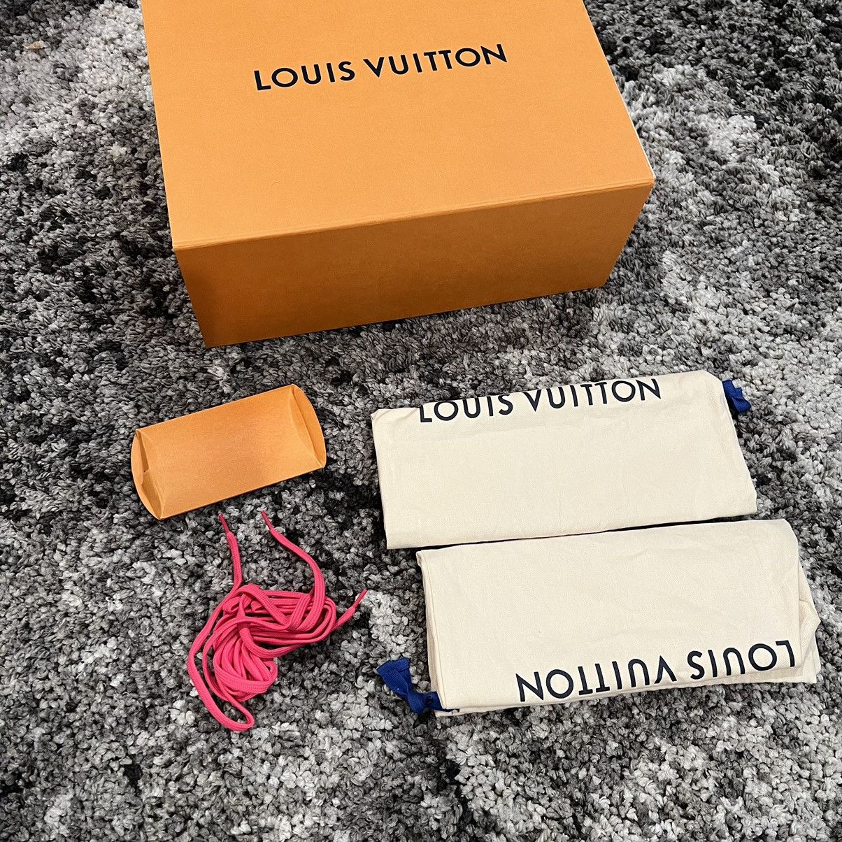 Louis Vuitton Purple Pink Fade Trainer Sneaker Virgil Abloh