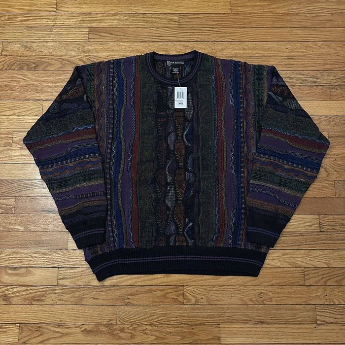 Vintage NWT Vintage Via Europa Coogi Like Knit Sweater Biggie Smalls