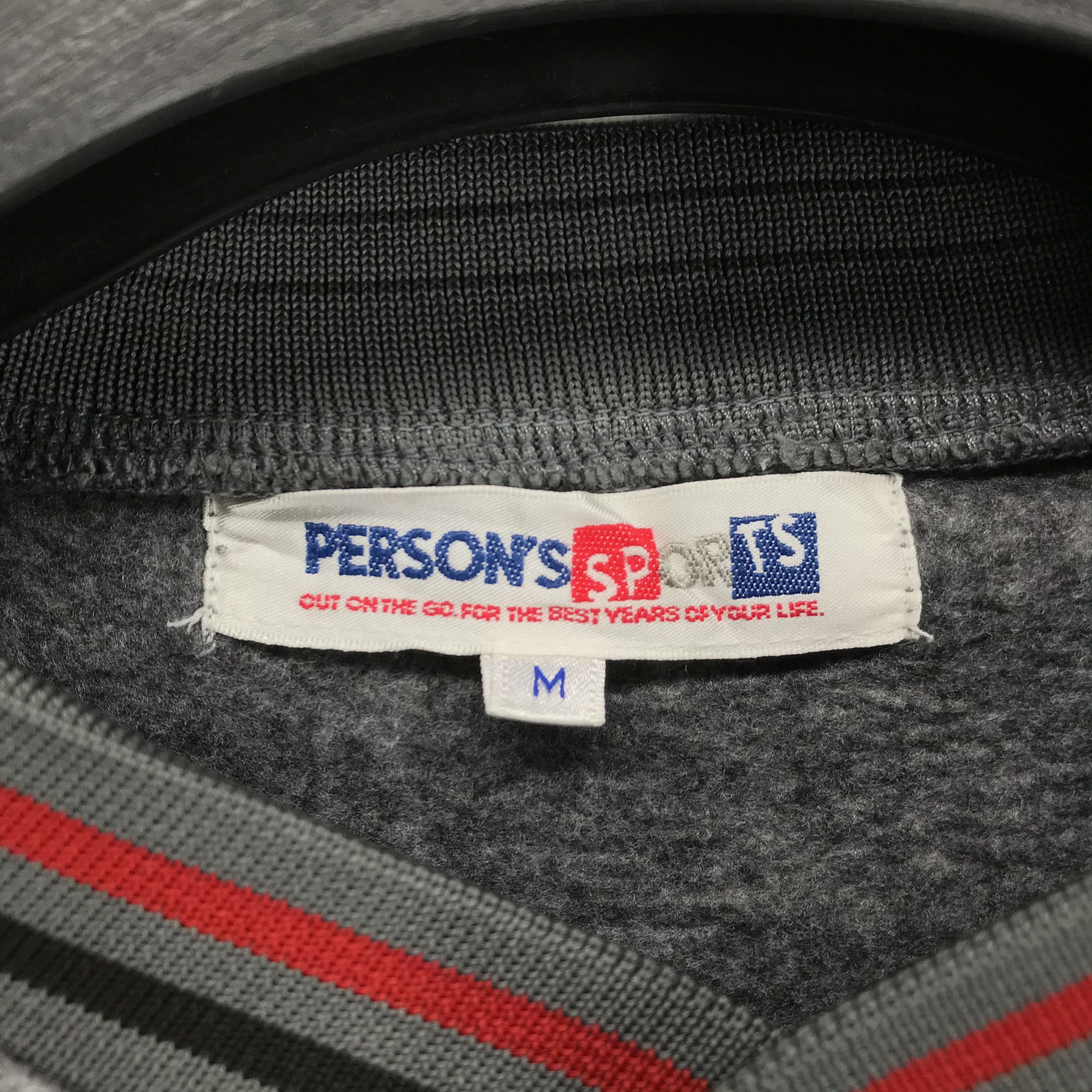 PERSON'S PERSON'S Sports Embroidery Logo Fleece Sweatshirt #2126-83 Size US M / EU 48-50 / 2 - 6 Thumbnail