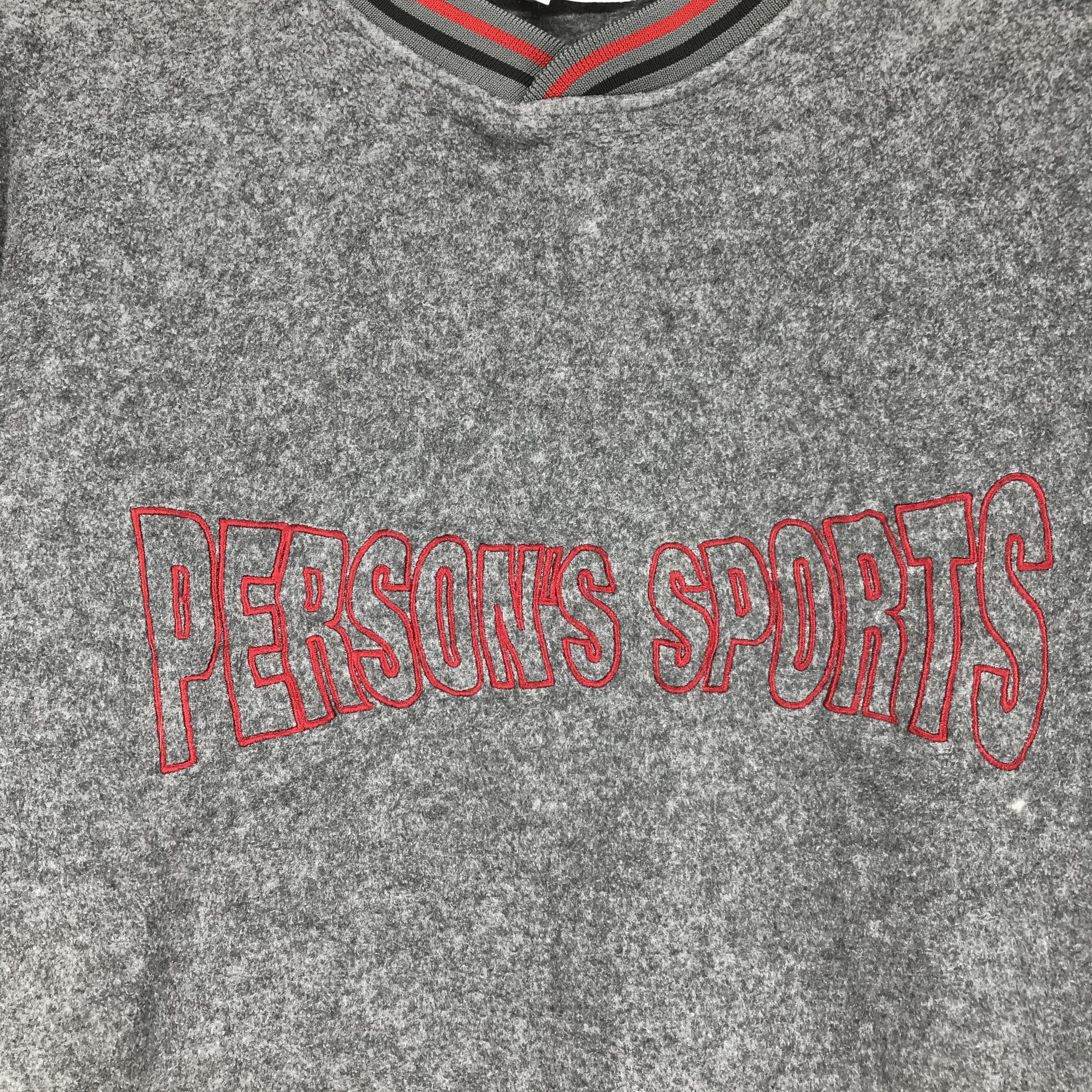 PERSON'S PERSON'S Sports Embroidery Logo Fleece Sweatshirt #2126-83 Size US M / EU 48-50 / 2 - 3 Thumbnail