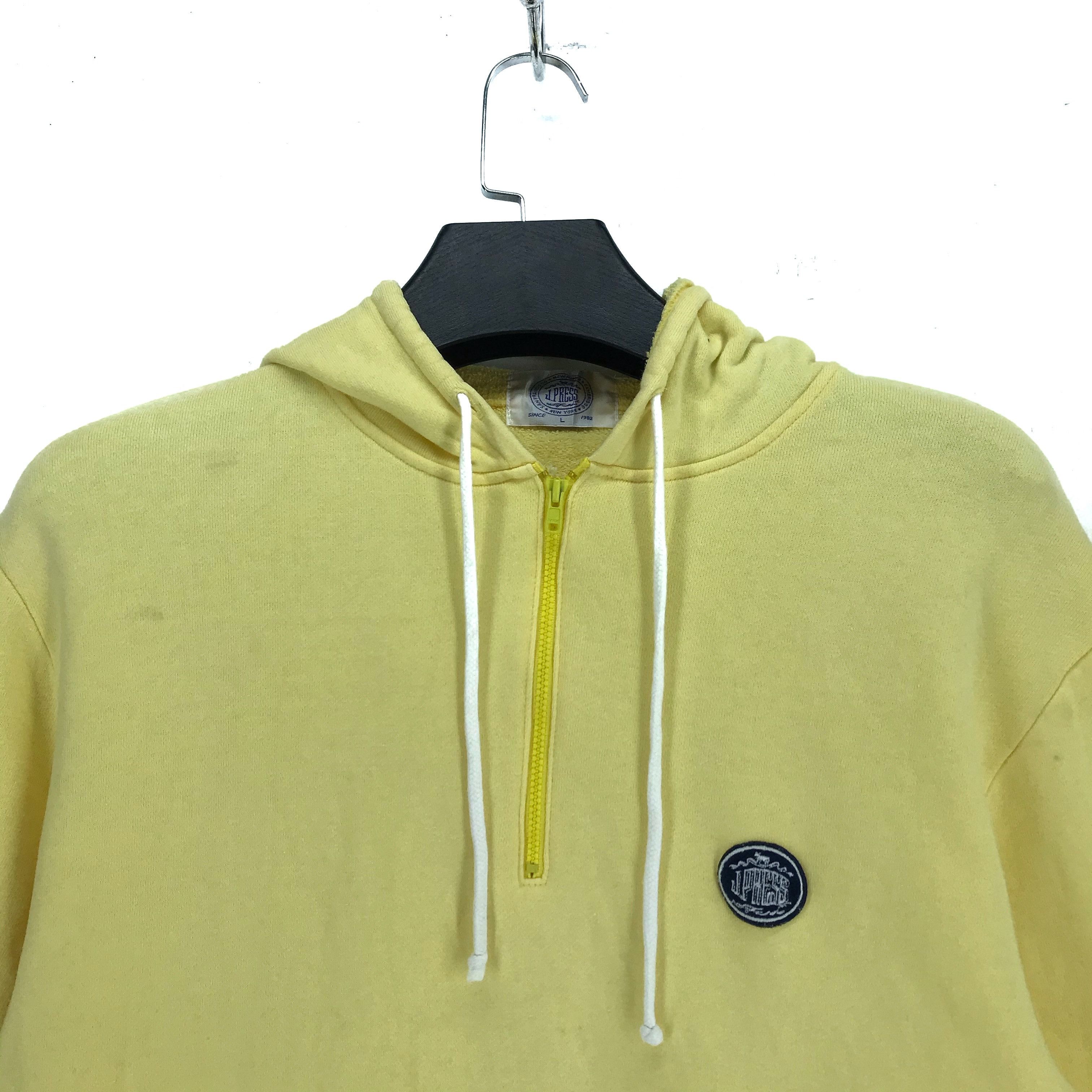 J. Press Vintage J Press Half Zip Yellow Hooded Sweater #2659-85 Size US L / EU 52-54 / 3 - 2 Thumbnail