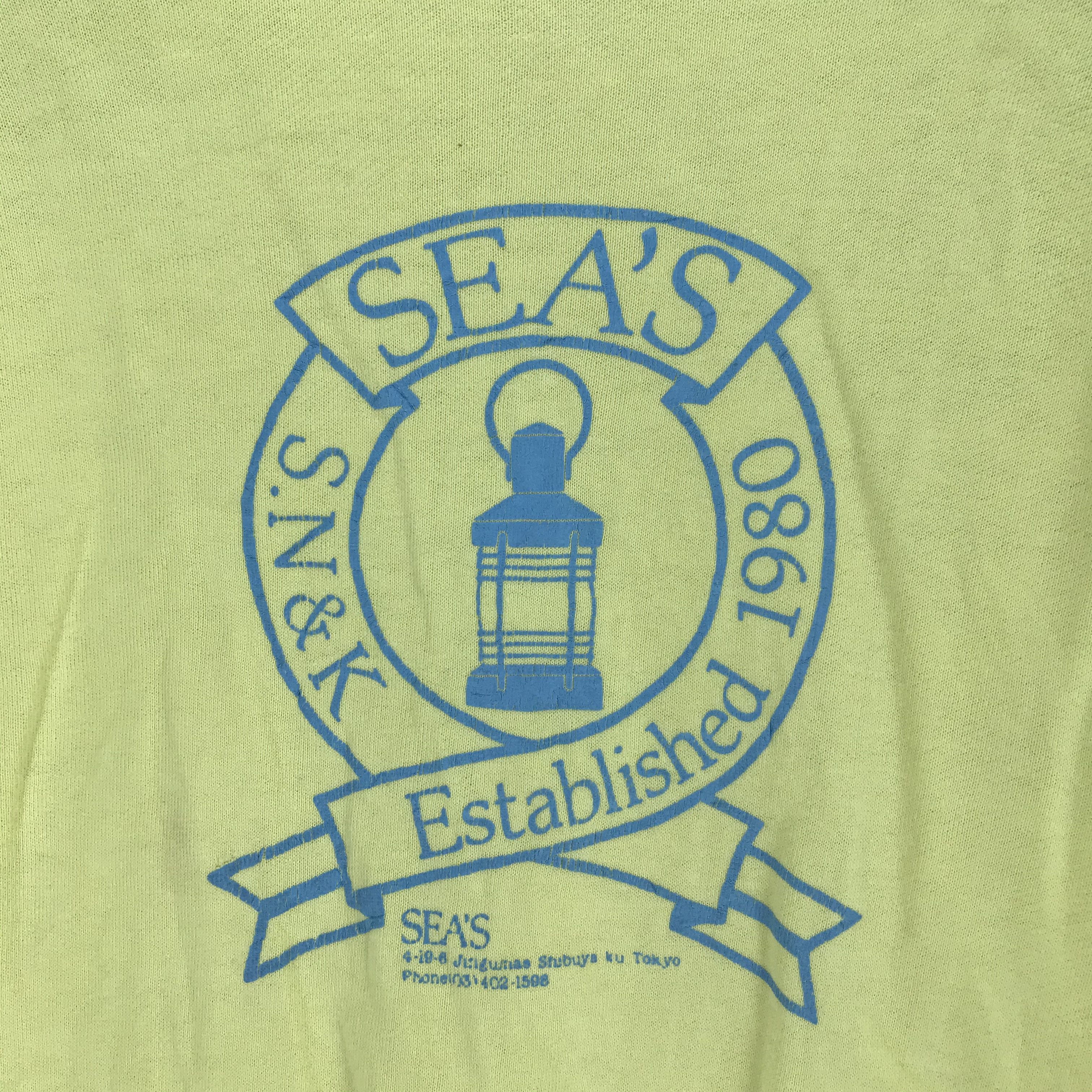 Japanese Brand Vintage SEA'S Tokyo Big Logo Sweatershirt #2166-84 Size US S / EU 44-46 / 1 - 3 Thumbnail