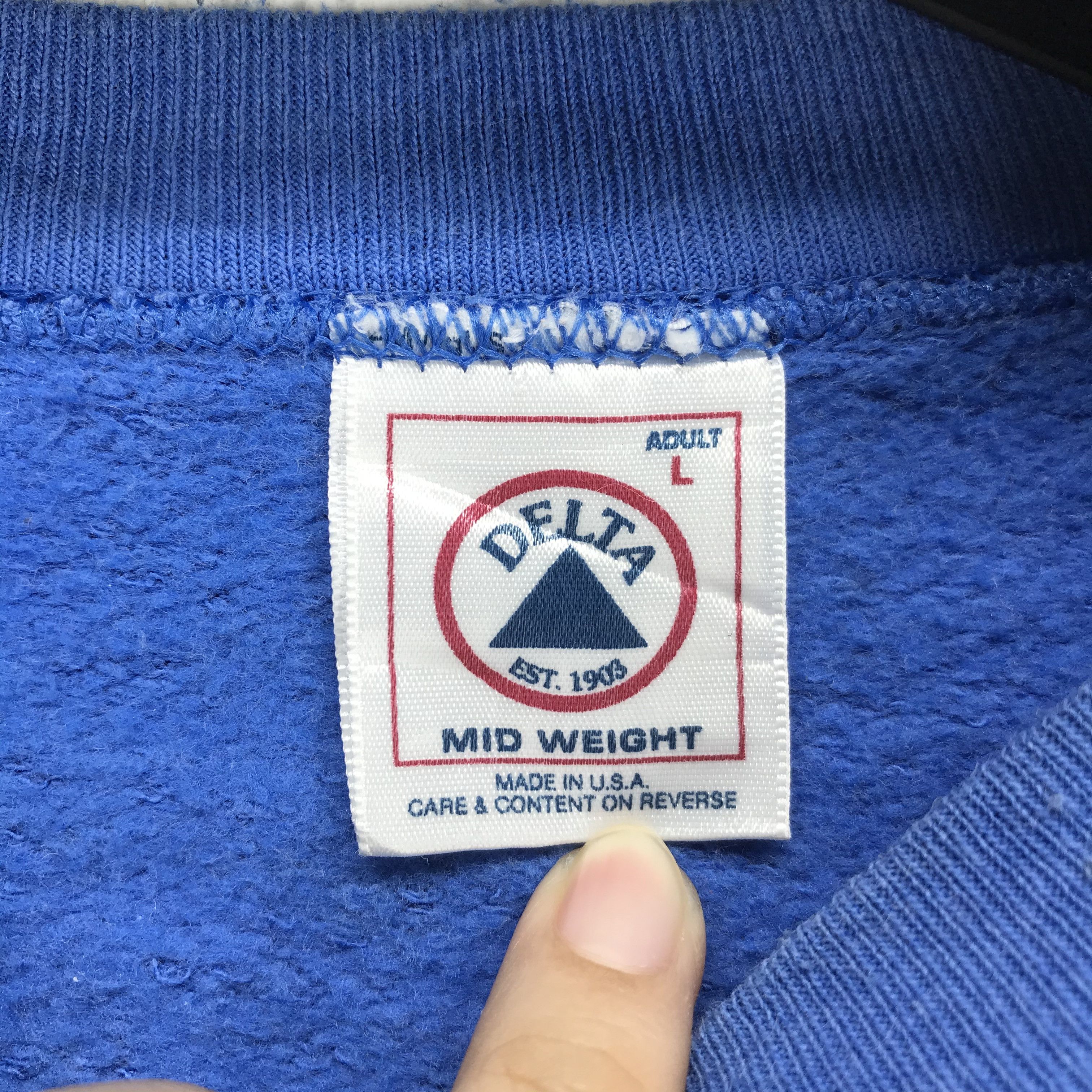 Delta Mermaid Coast Mary Land Big Logo Sweatshirt #2167-84 Size US L / EU 52-54 / 3 - 8 Thumbnail
