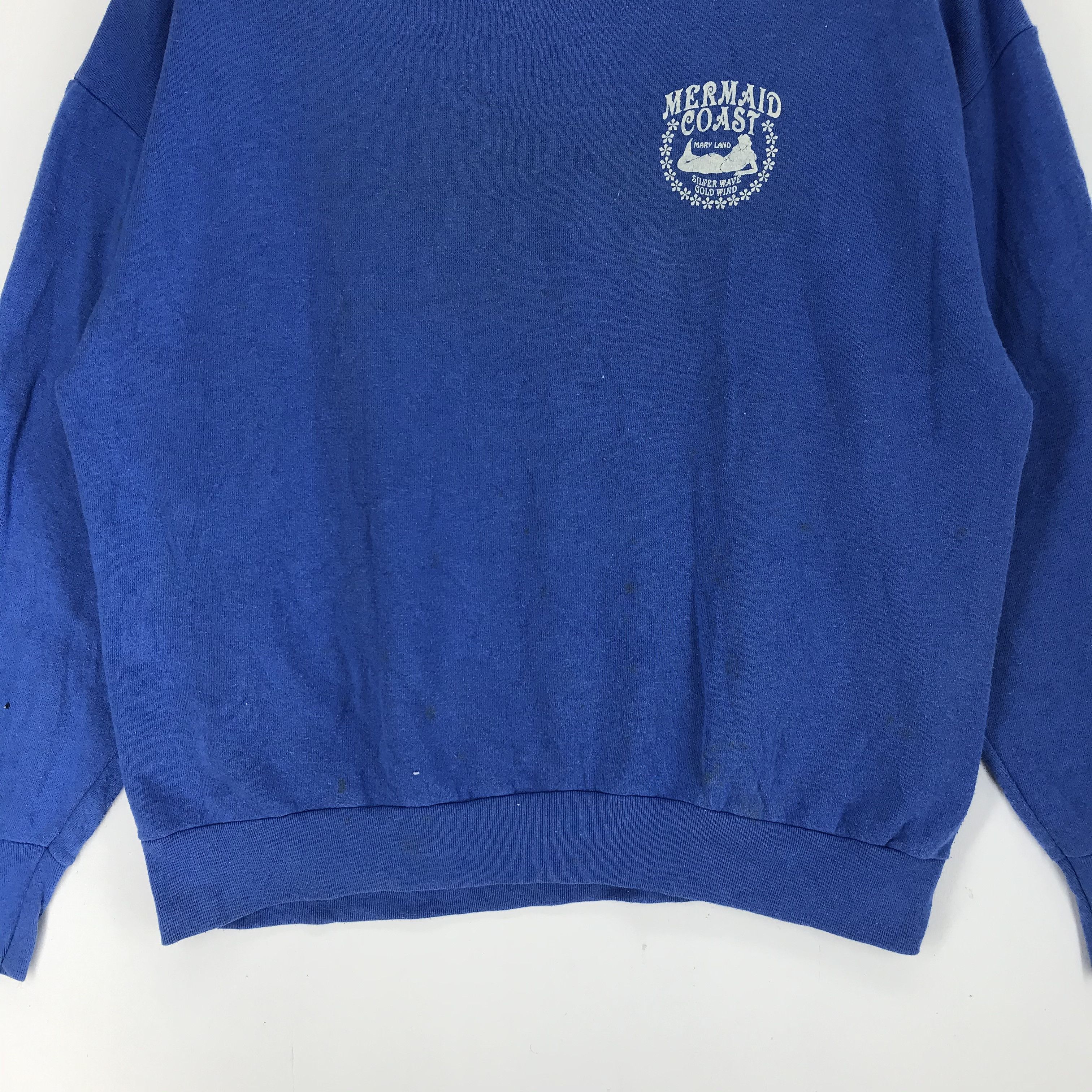 Delta Mermaid Coast Mary Land Big Logo Sweatshirt #2167-84 Size US L / EU 52-54 / 3 - 6 Thumbnail