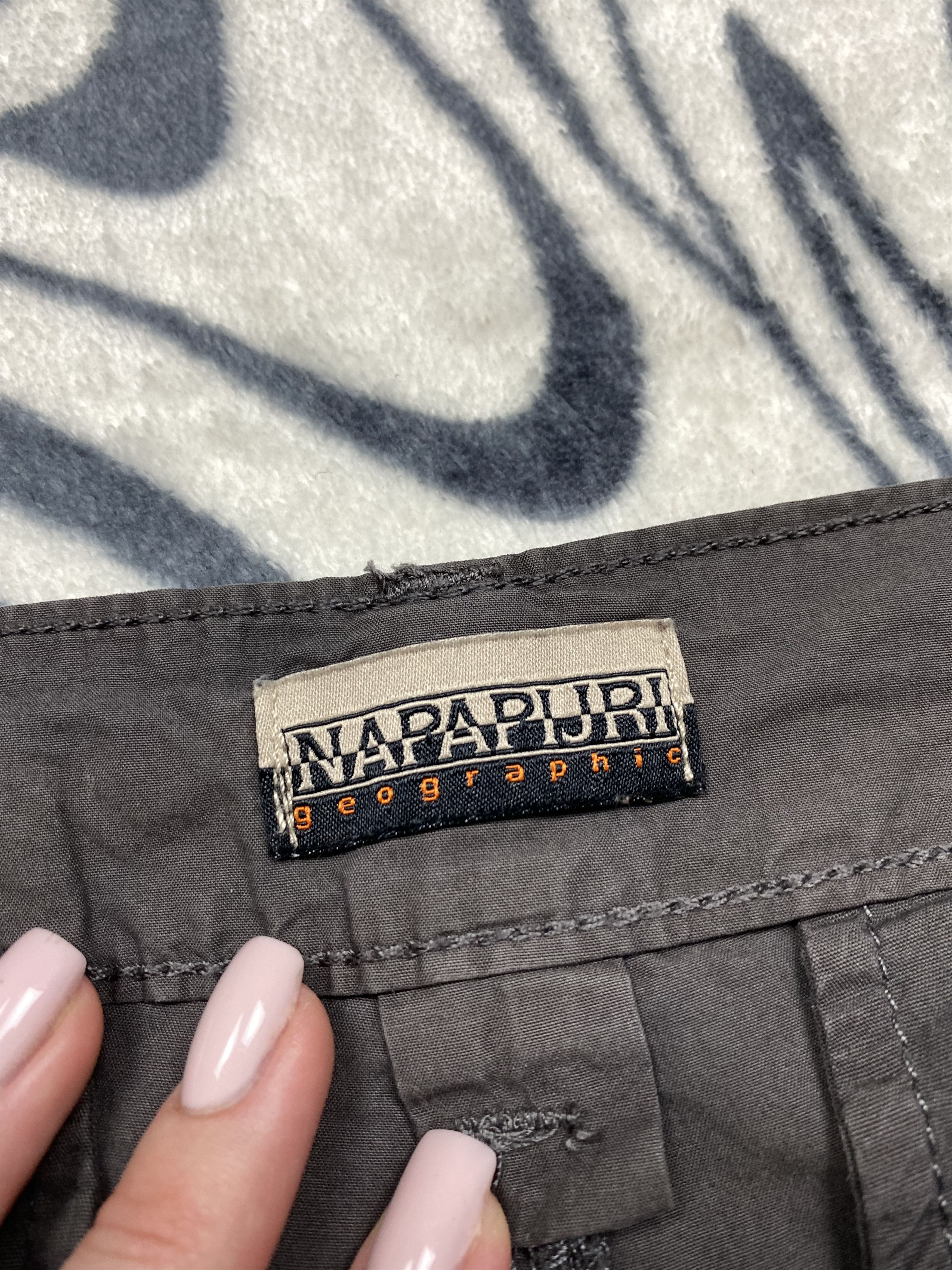 Napapijri × Vintage Napapijri Vintage Mens Cargo Shorts Y2K Size US 32 / EU 48 - 5 Thumbnail
