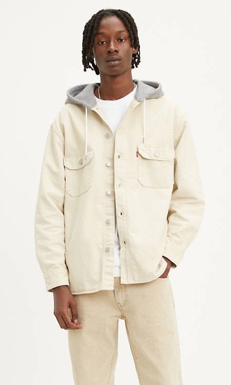 Levi's Hooded Jackson Overshirt Size US L / EU 52-54 / 3 - 2 Thumbnail