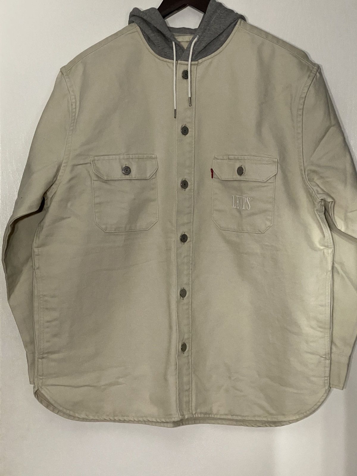 Levi's Hooded Jackson Overshirt Size US L / EU 52-54 / 3 - 1 Thumbnail