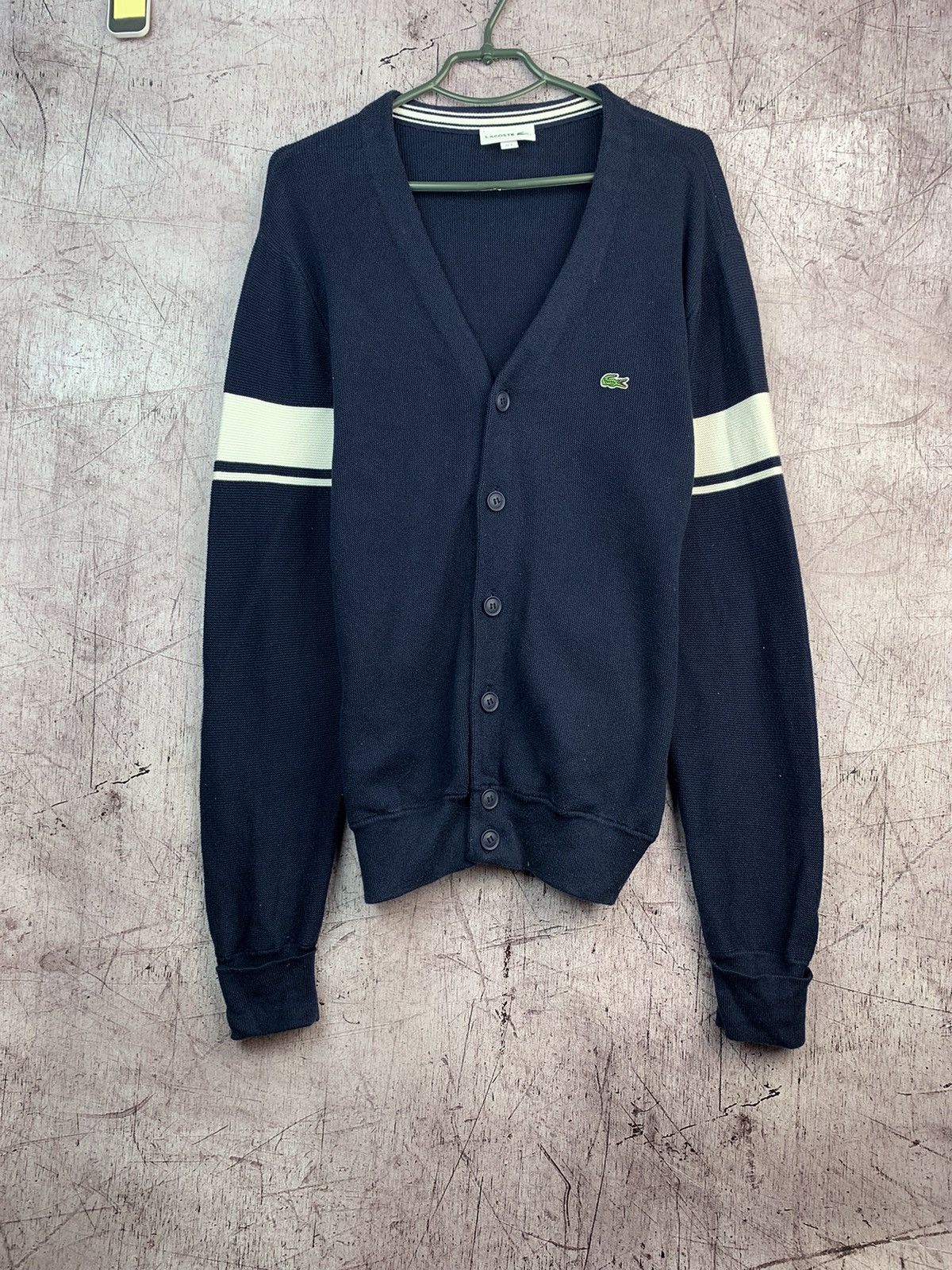 Lacoste Vintage Cardigan Buttons Sweater Size US XS / EU 42 / 0 - 1 Thumbnail
