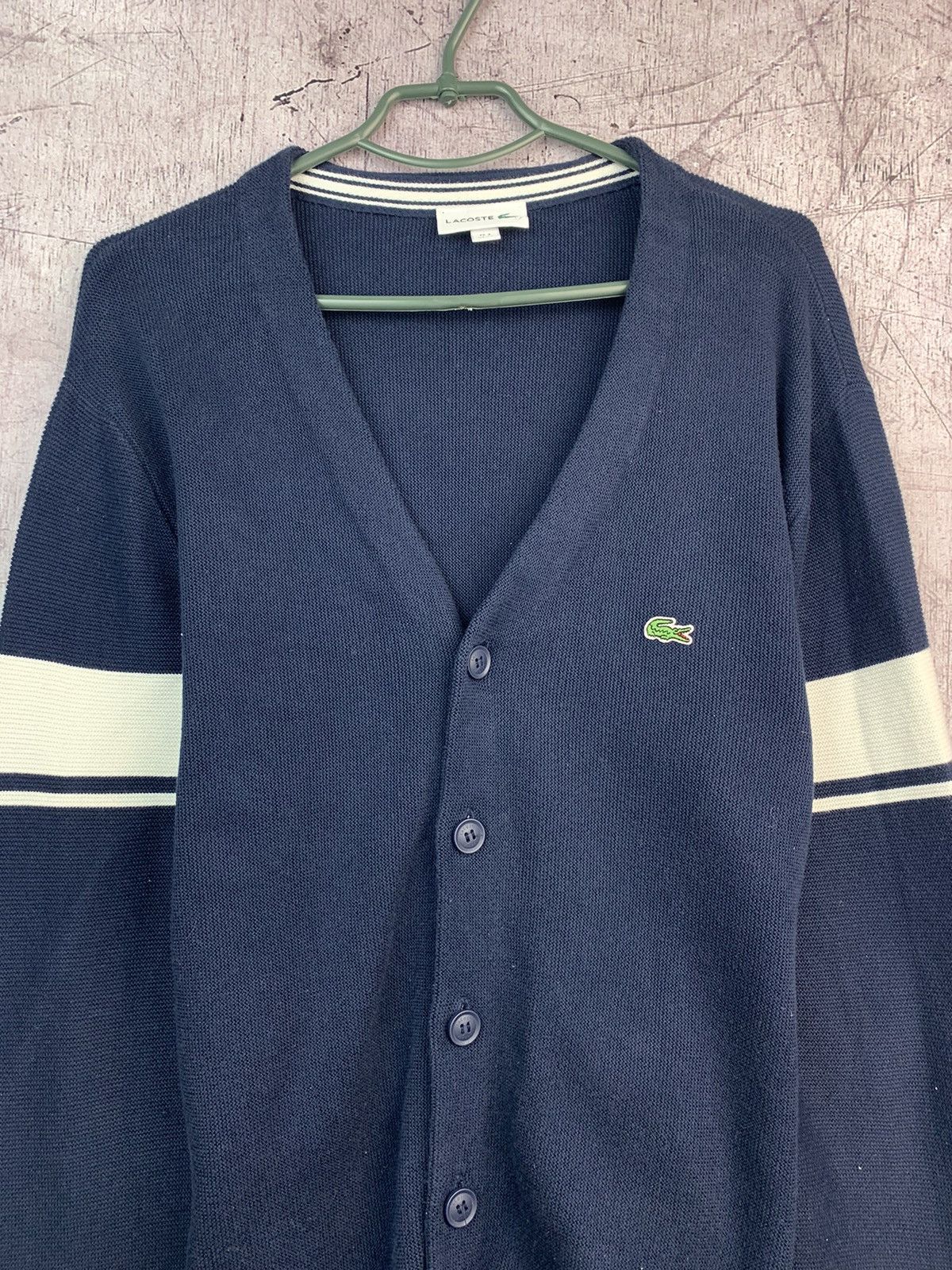 Lacoste Vintage Cardigan Buttons Sweater Size US XS / EU 42 / 0 - 4 Thumbnail