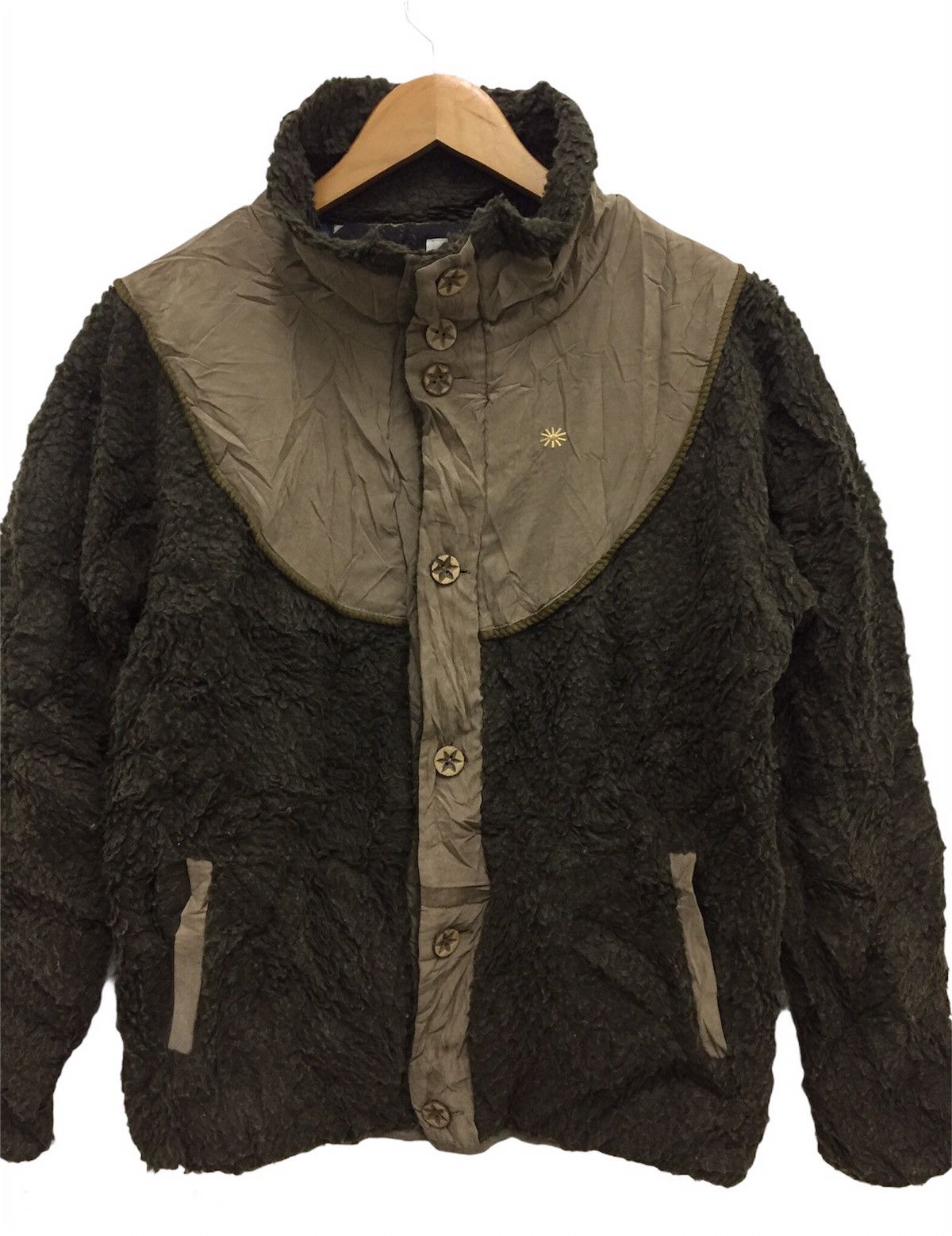 Japanese Brand Go Hemp Fleece Button Down Jacket Size US M / EU 48-50 / 2 - 2 Thumbnail