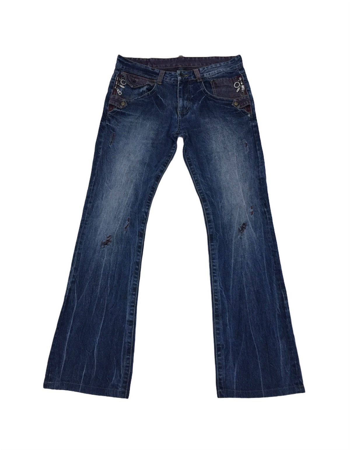 semanticdesign Distressed Semantic Design Denim Pants Size US 33 - 2 Thumbnail