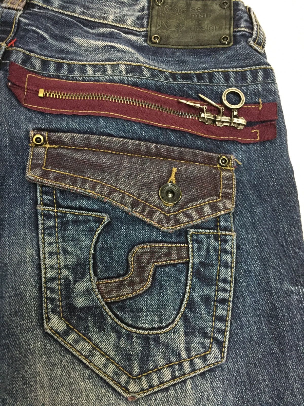 semanticdesign Distressed Semantic Design Denim Pants Size US 33 - 9 Thumbnail