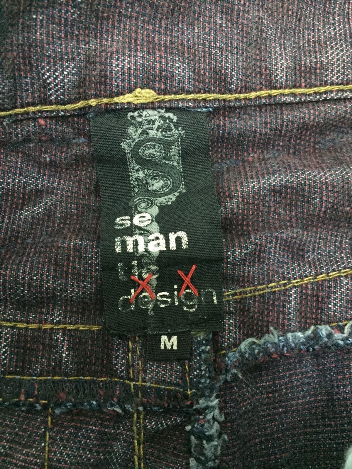 semanticdesign Distressed Semantic Design Denim Pants Size US 33 - 11 Thumbnail