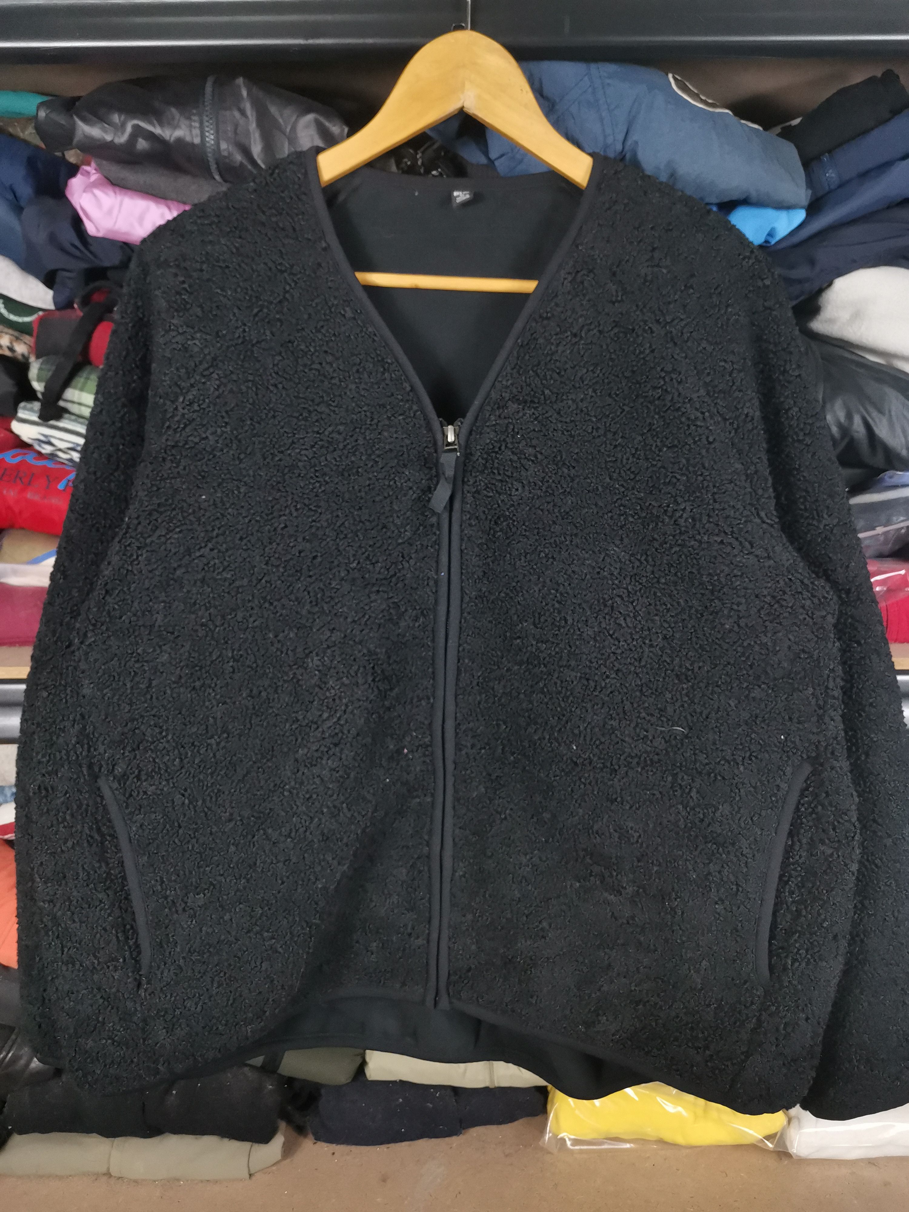 Japanese Brand Uniqlo Fleece Sherpa Zipper Ups Cardigan Jacket Size US XL / EU 56 / 4 - 1 Thumbnail
