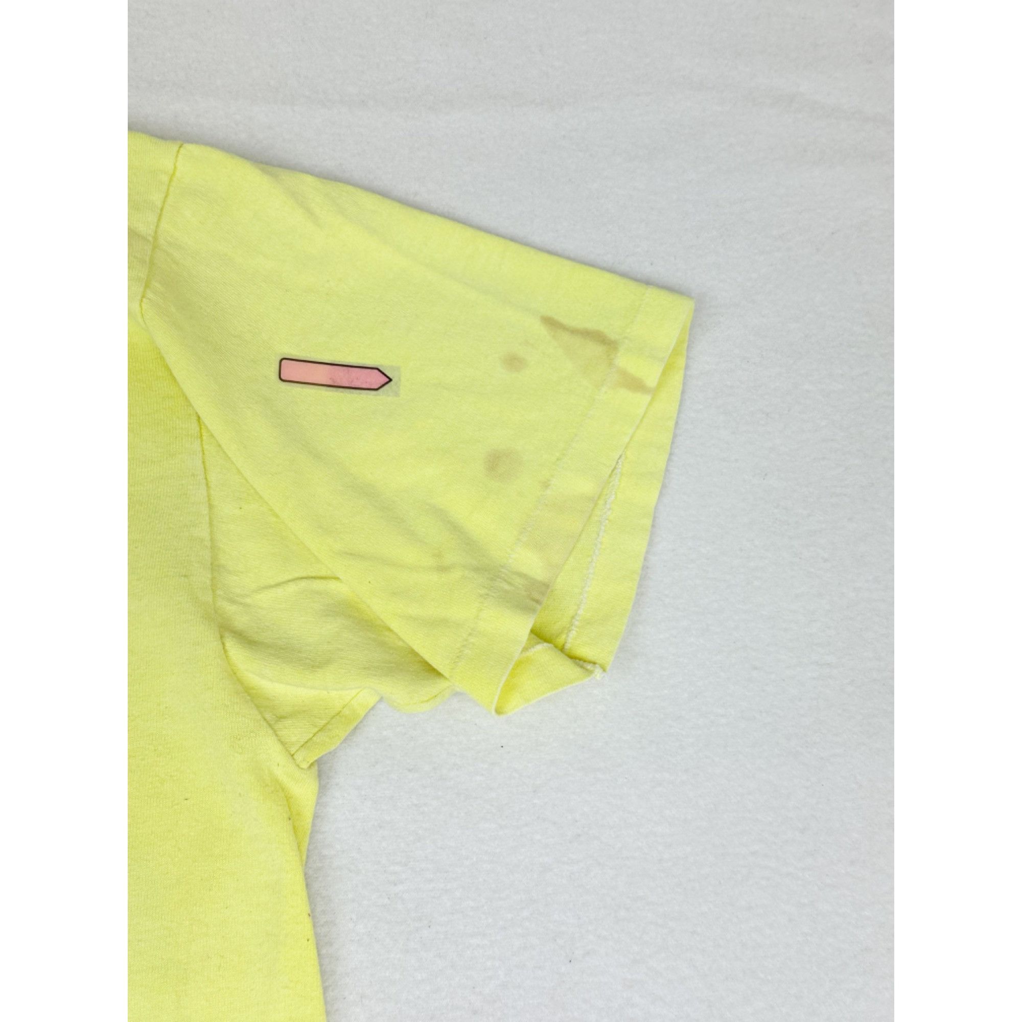 Vintage Vintage 80s California Blues T-Shirt Neon Yellow Beach Surf Size US XL / EU 56 / 4 - 4 Thumbnail