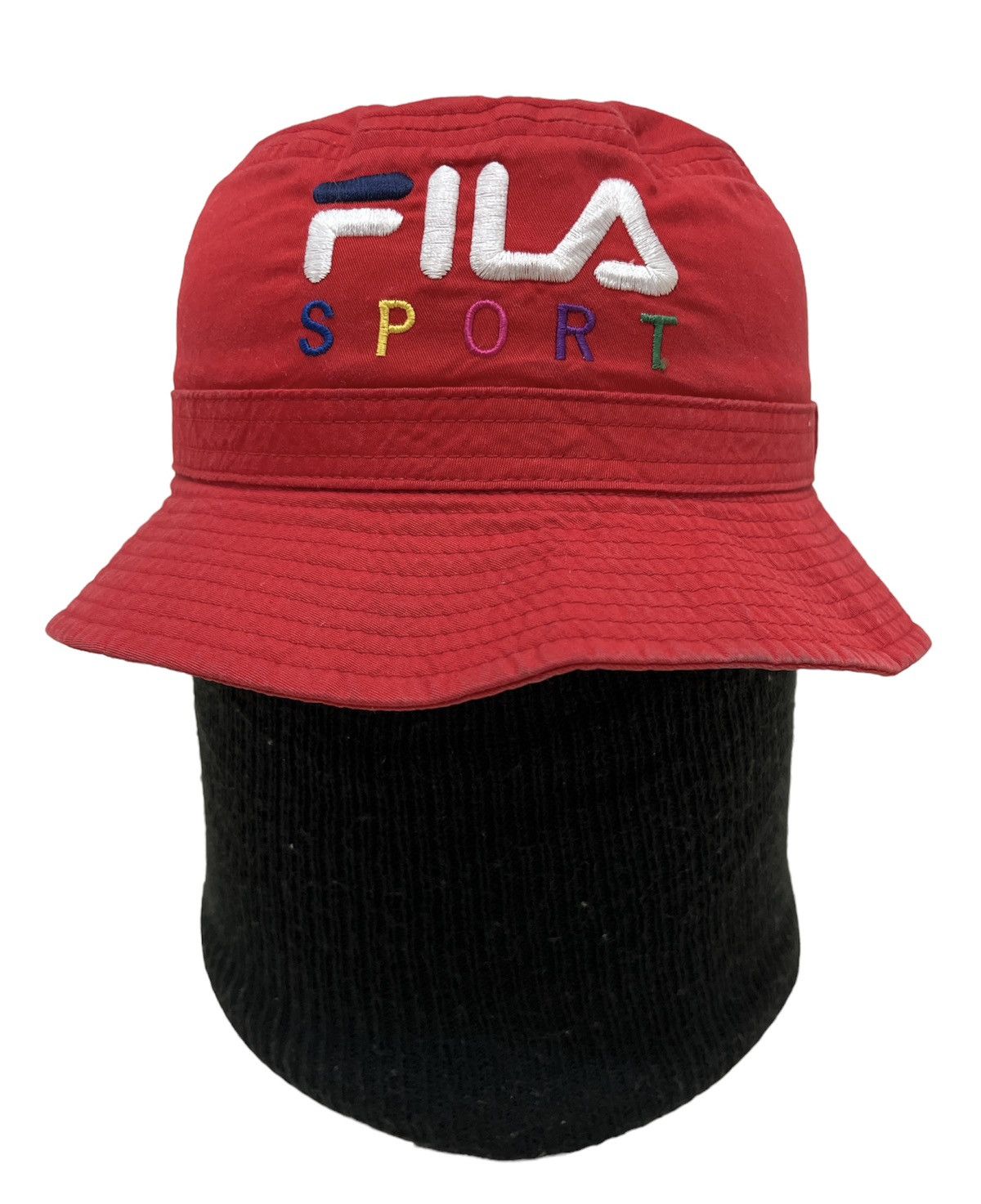 Vintage Fila Sport Embroidery Logo Bucket Hats