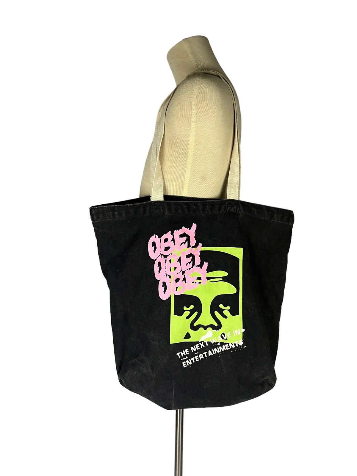 Obey Vintage 90’s Obey Tote Bag Shepard Fairey Size ONE SIZE - 3 Thumbnail
