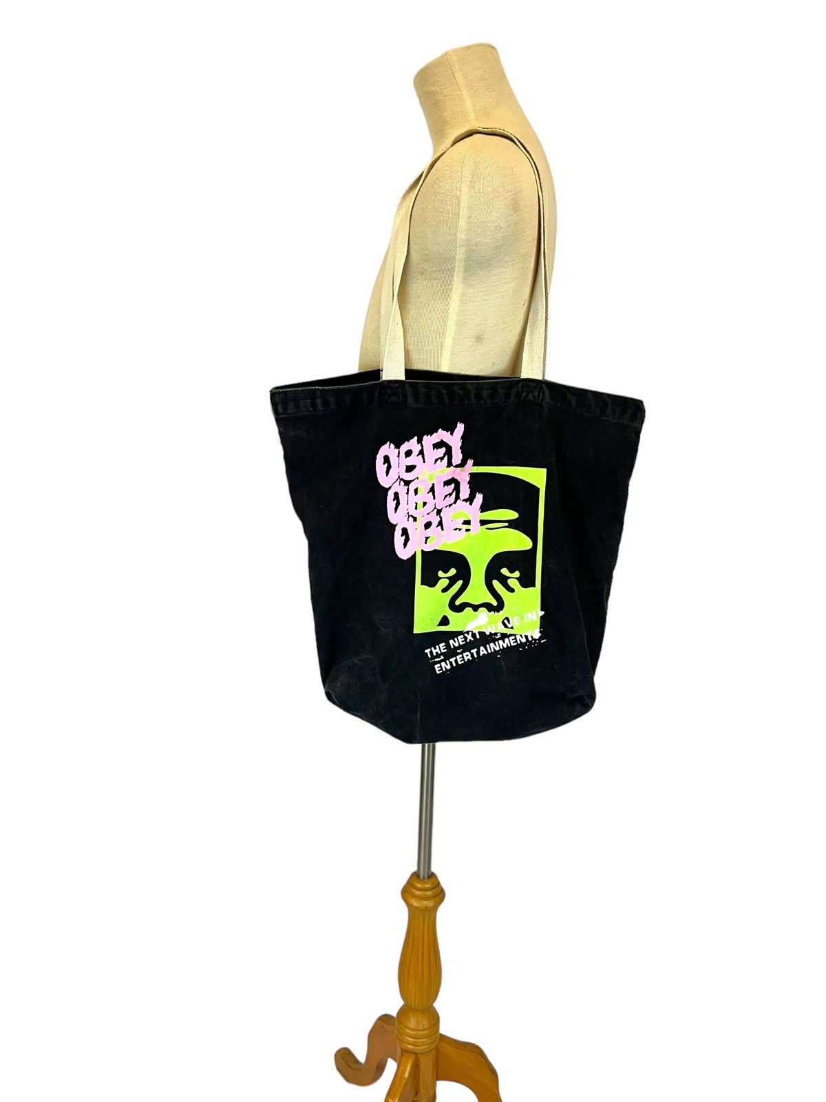 Obey Vintage 90’s Obey Tote Bag Shepard Fairey Size ONE SIZE - 11 Thumbnail