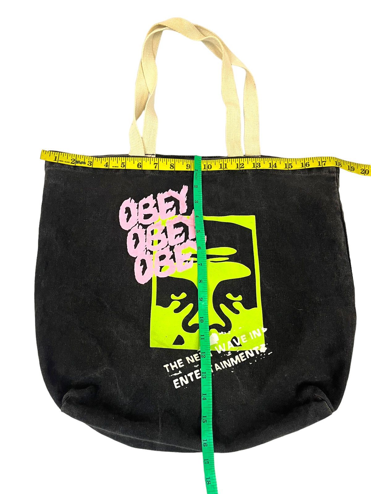 Obey Vintage 90’s Obey Tote Bag Shepard Fairey Size ONE SIZE - 5 Thumbnail