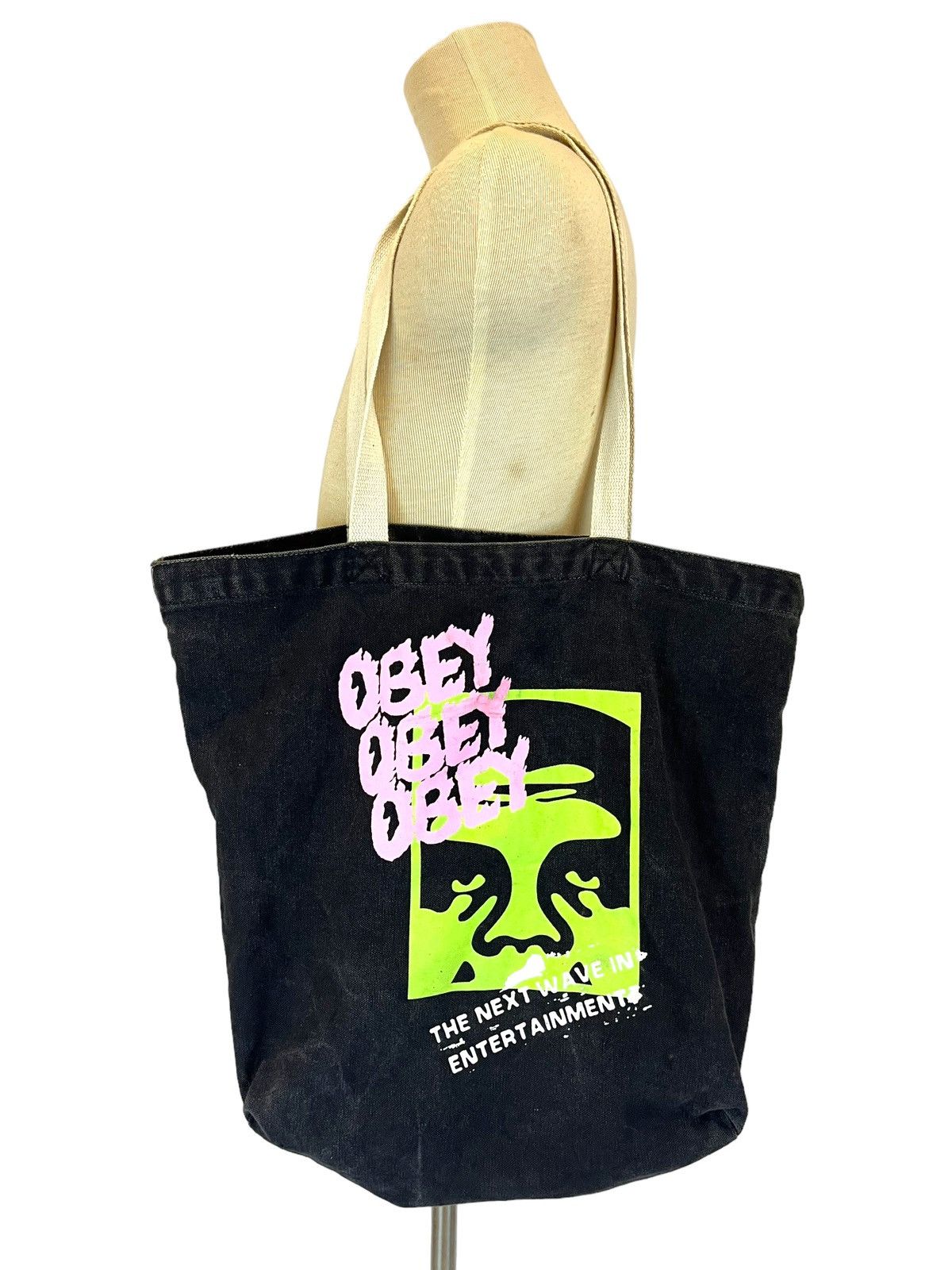 Obey Vintage 90’s Obey Tote Bag Shepard Fairey Size ONE SIZE - 10 Thumbnail