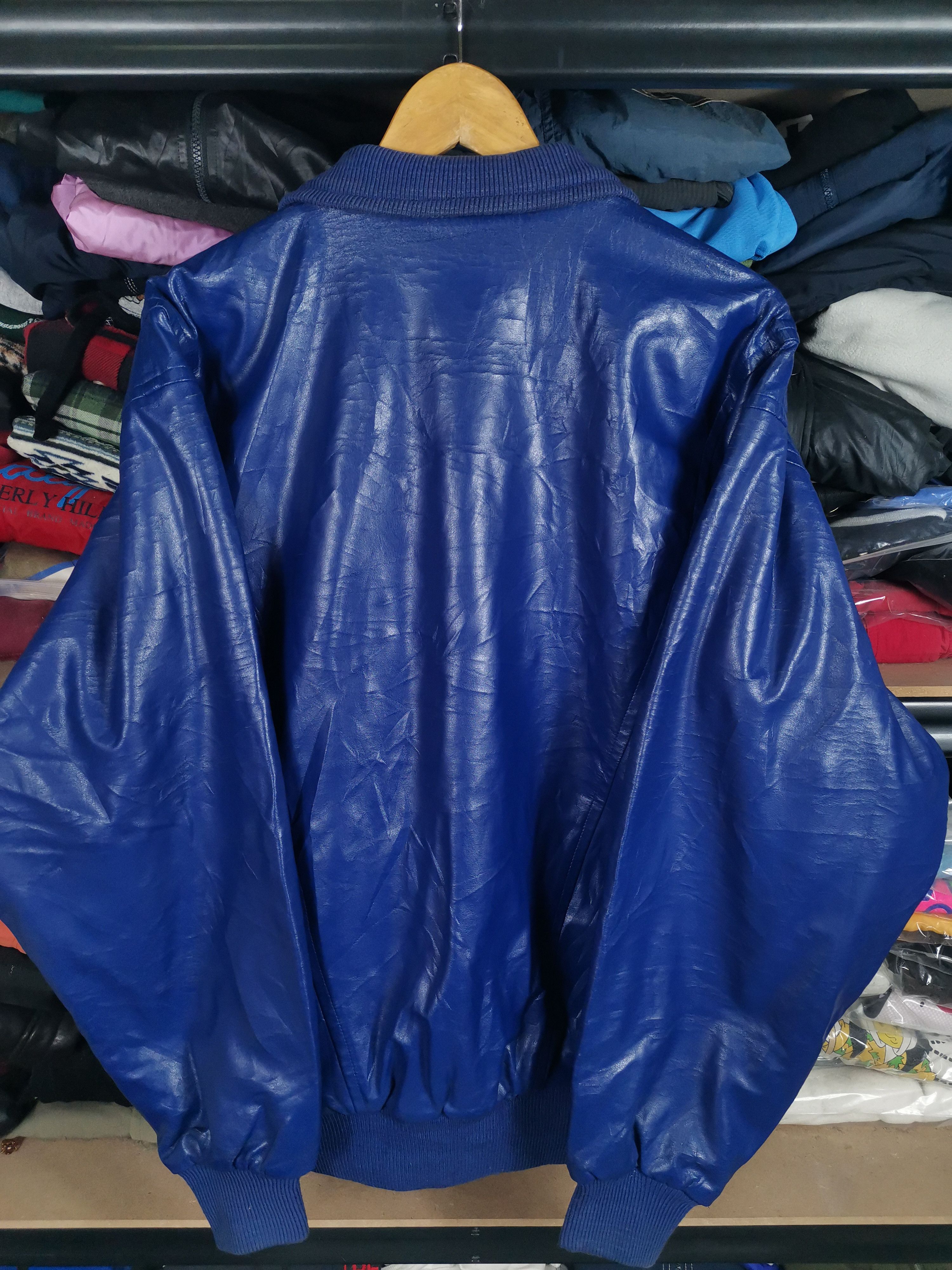 Vintage Vintage 80s Varsity Pu Leather Jacket Baseball Size US XL / EU 56 / 4 - 5 Thumbnail